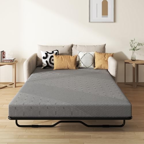 4 Inch Full Size Gel Memory Foam Sofa Mattress Sofa Full 4.0 Inches Dark Gray2