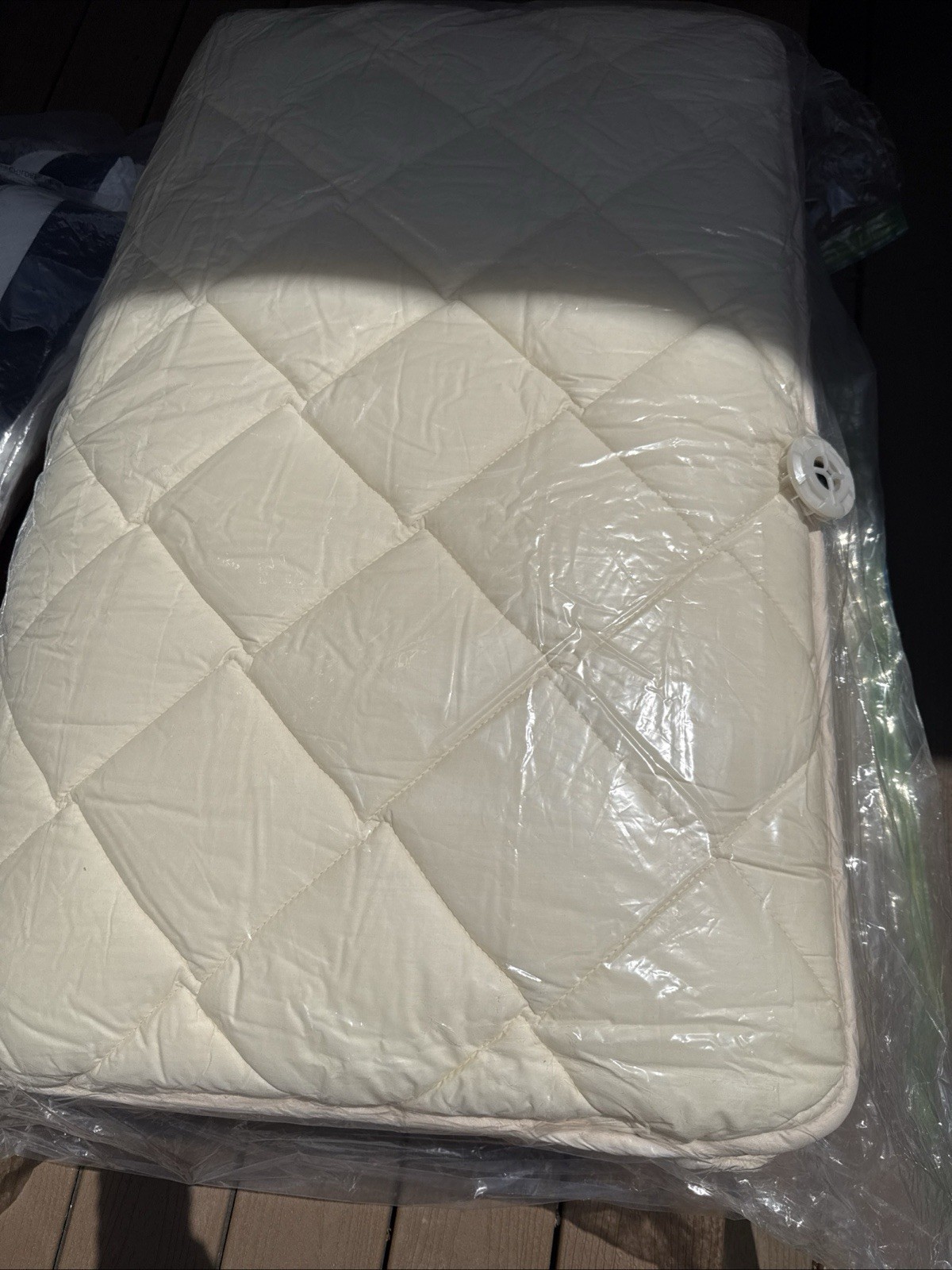 FULI Japanese Futon Floor Tatami Sleeping Pad, Shikibuton Roll Up Bed White Twin