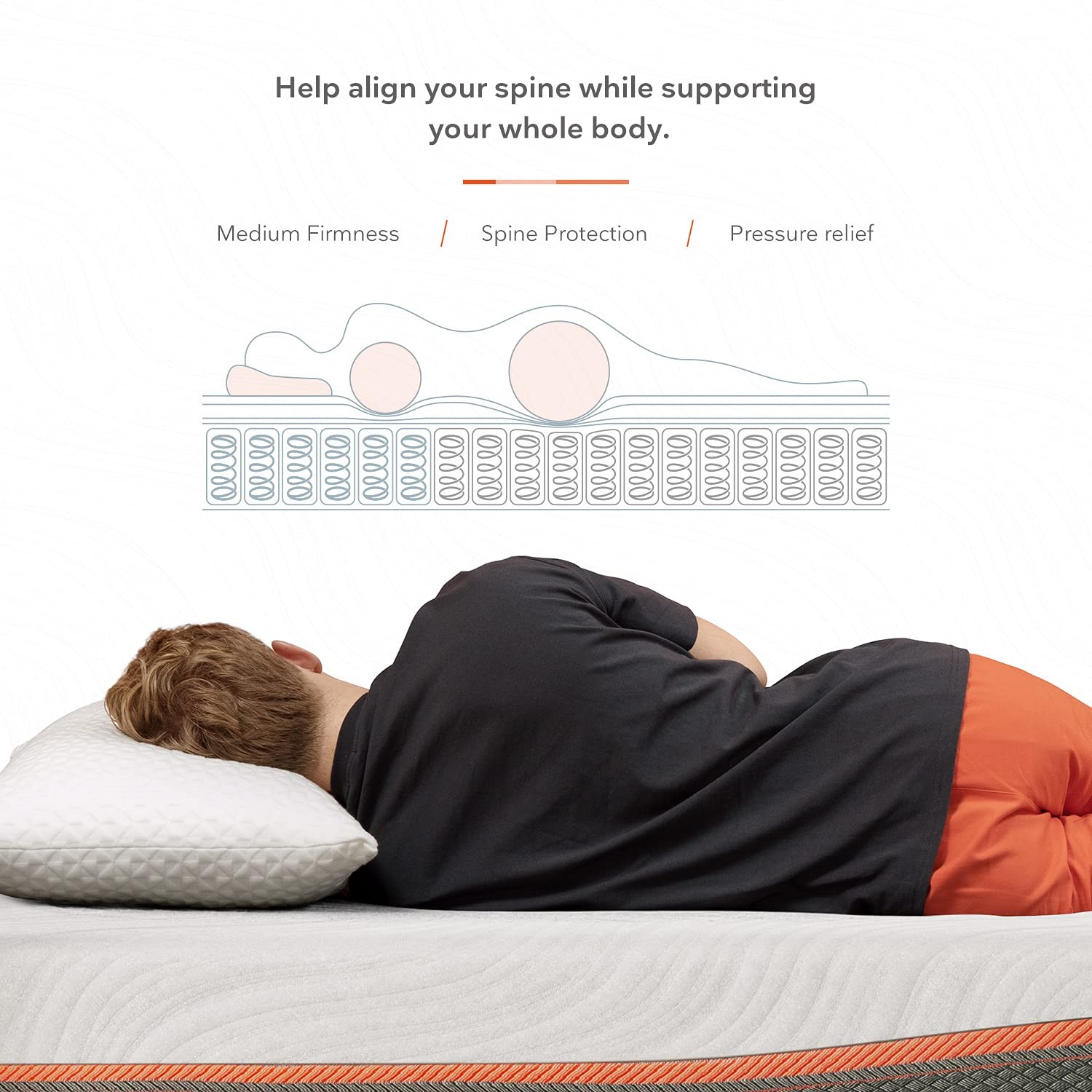 Twin Mattress, 8” Hybrid Mattress with Gel Memory Foam & Pocket Innerspring, …