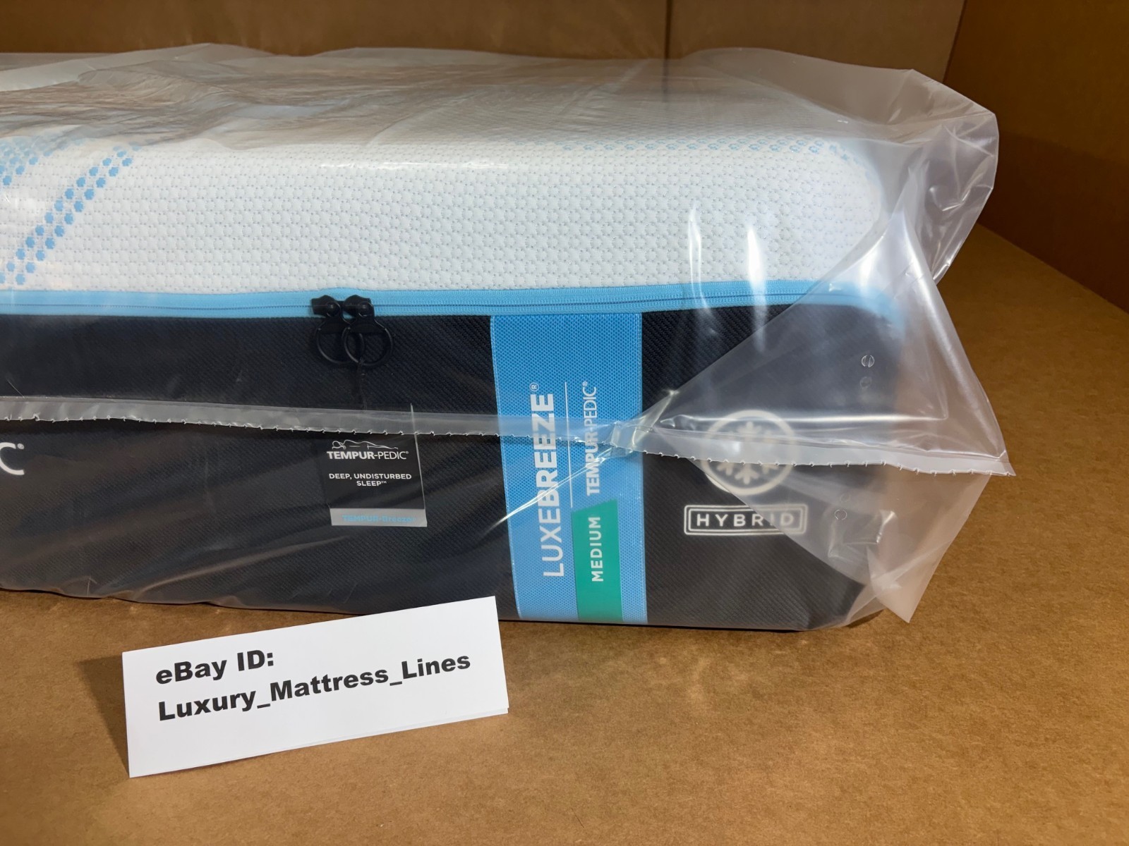 Tempurpedic Luxe Breeze Medium Hybrid 2.0 Split King Mattress MSRP $10,398 NEW!