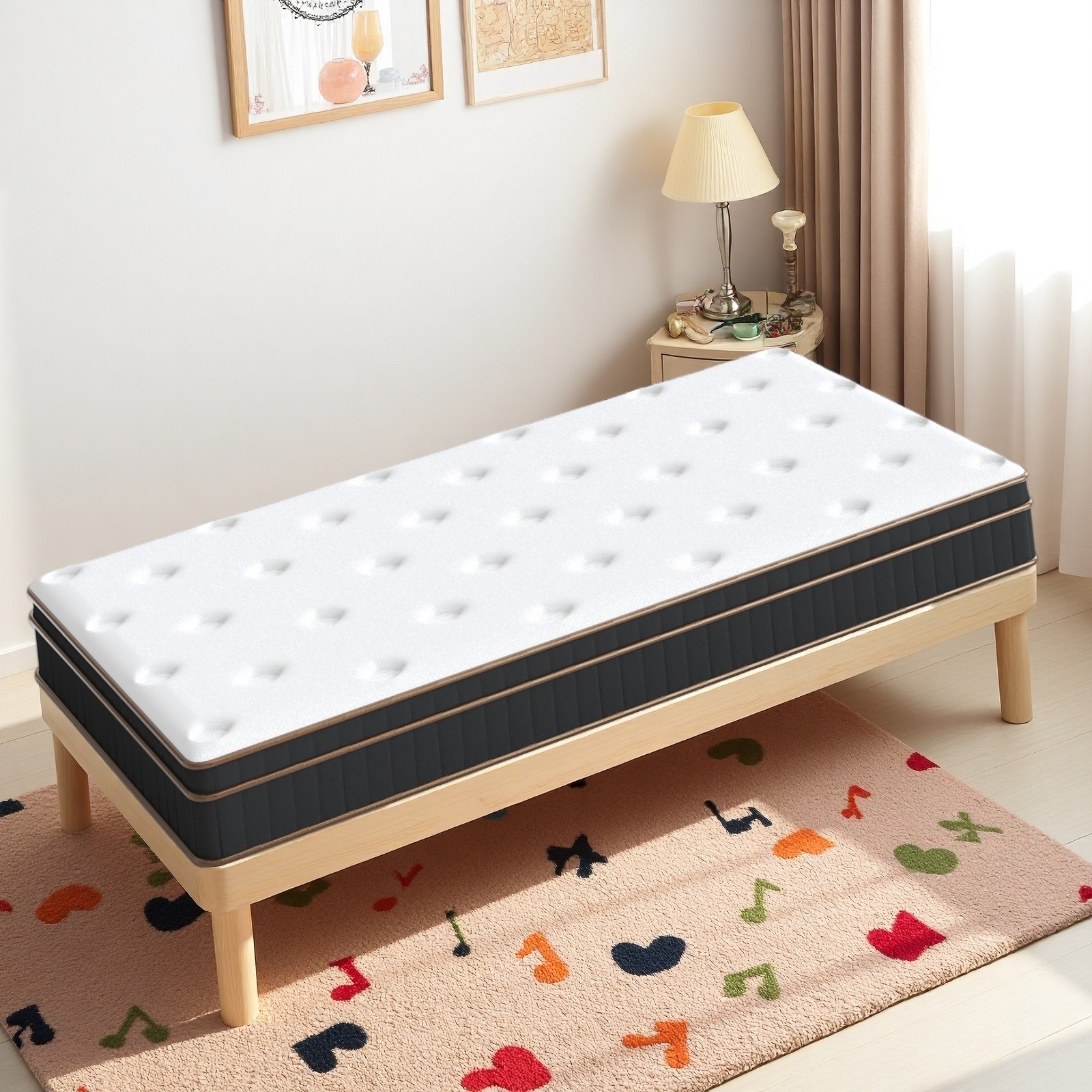 Twin Innerspring Mattress 10″ – Medium Firm Breathable For Dorms Guests
