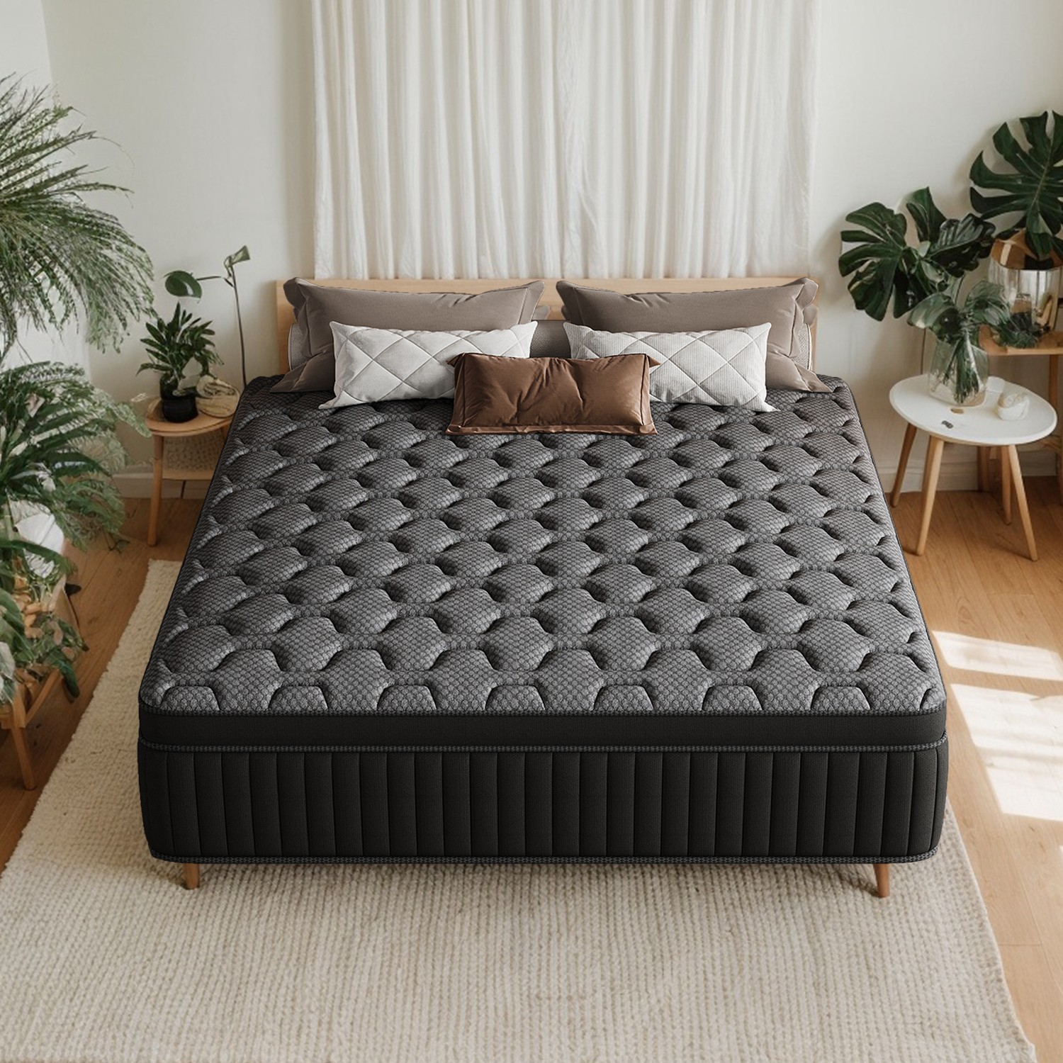 Hybrid Mattress in a Box–All Sizes–Firm or Medium Firm–8″10″ 12″ 14″Bed in a Box