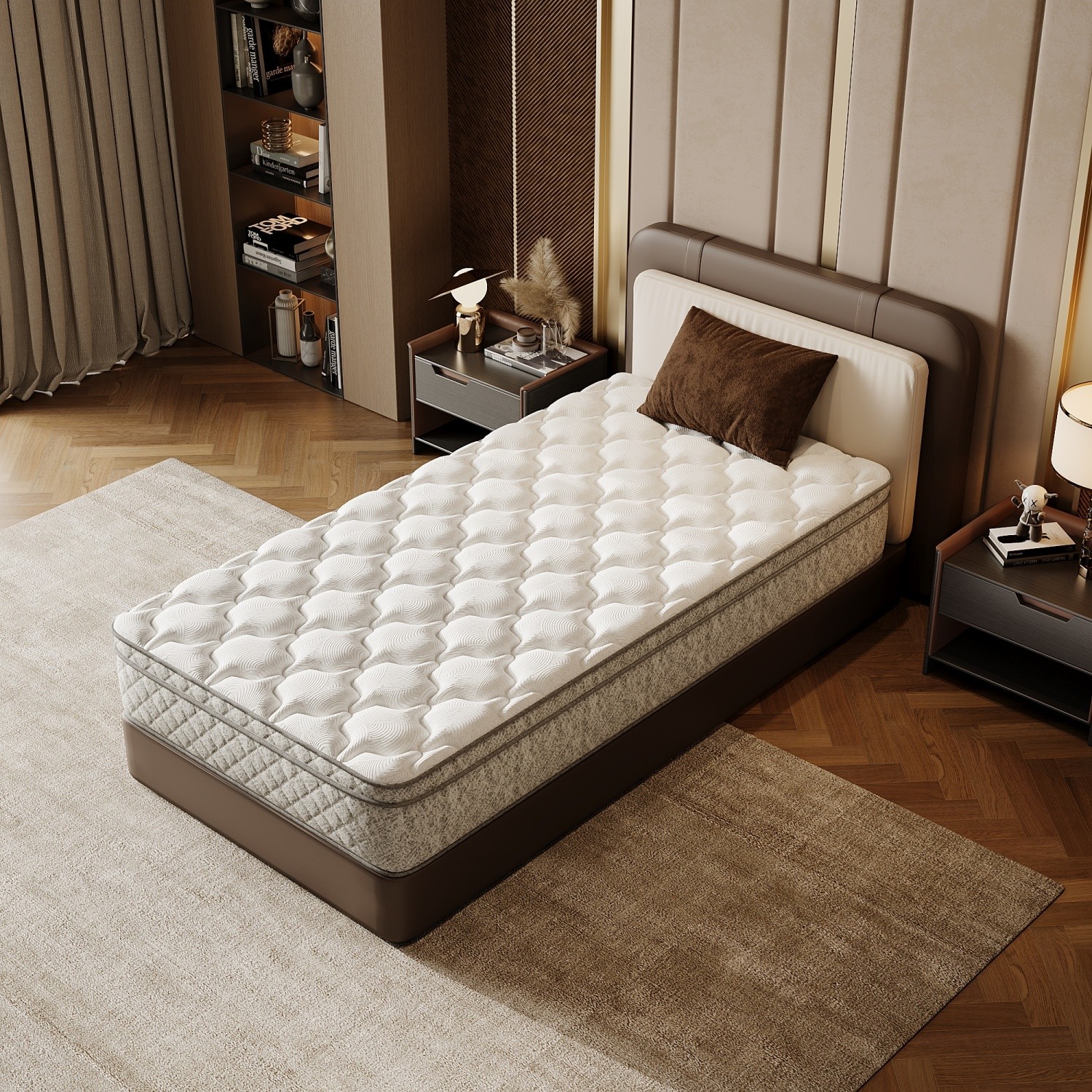 12” Twin/Full/Queen/King Size Mattress with Hybrid Pocket Spring & Memory Foam