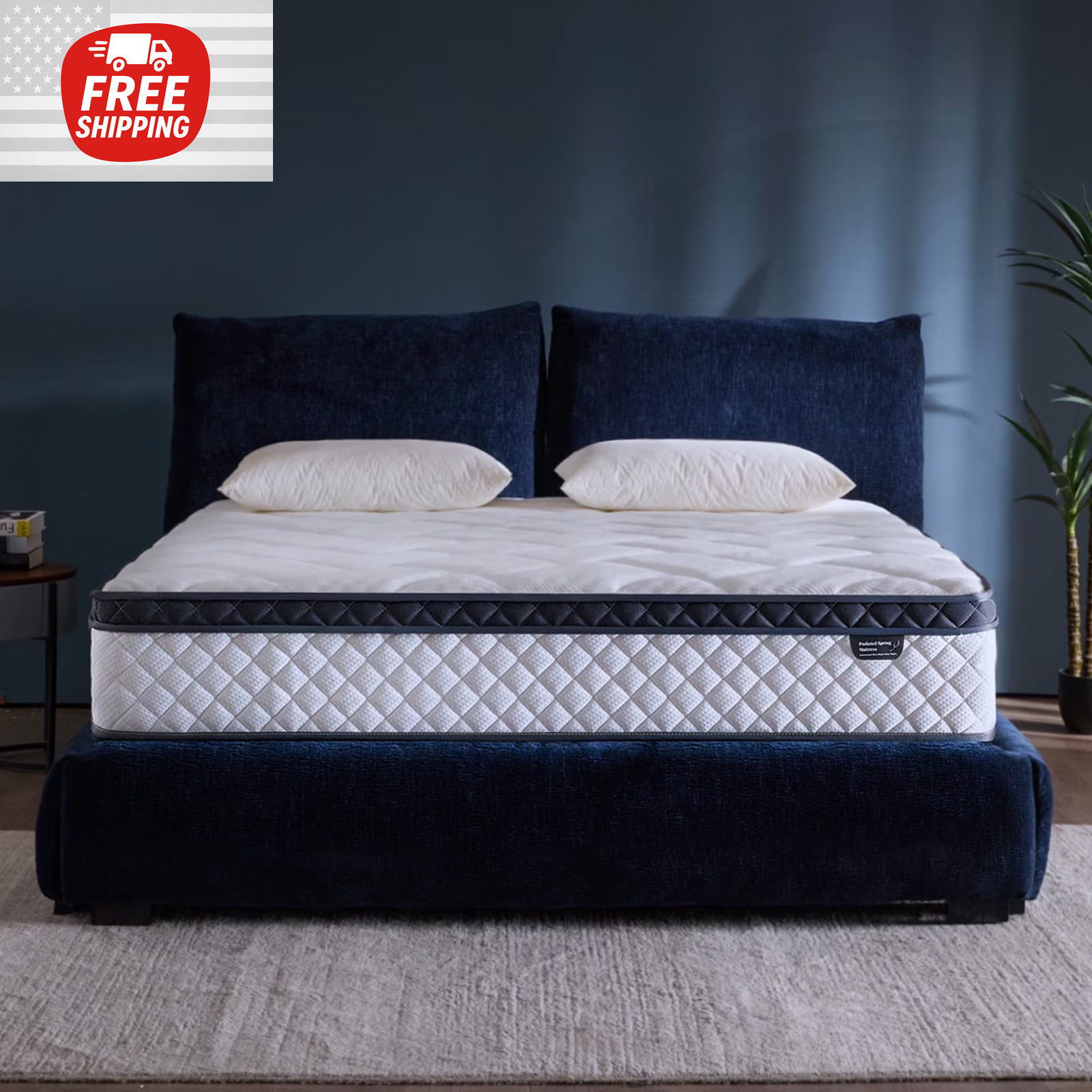 12″ Queen Colchon Memory Foam Hibrido Cama Queen Mattress Medium Firm Hybrid