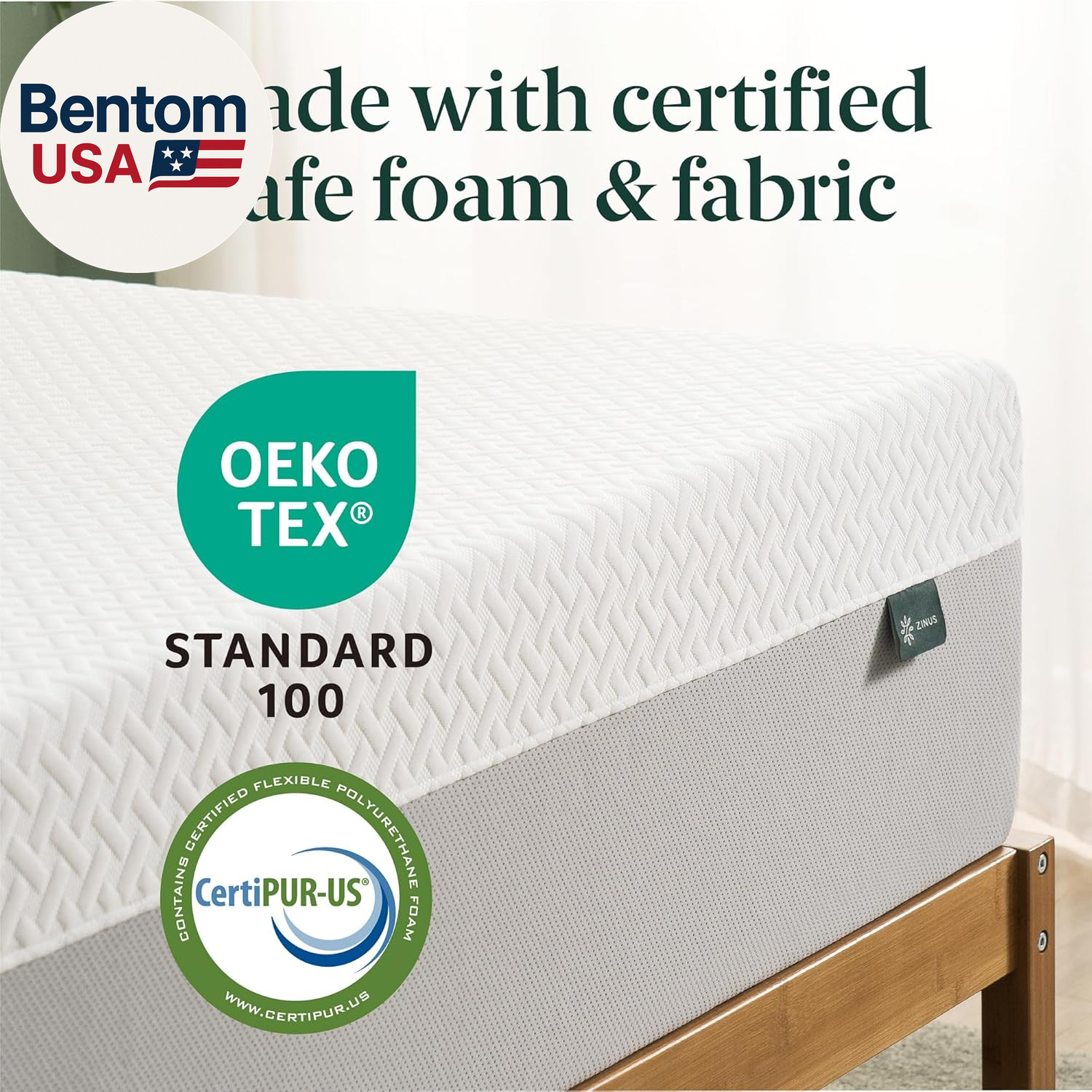 10 Inch Green Tea Essential Memory Foam Mattress [New Version], Queen, Fiberglas