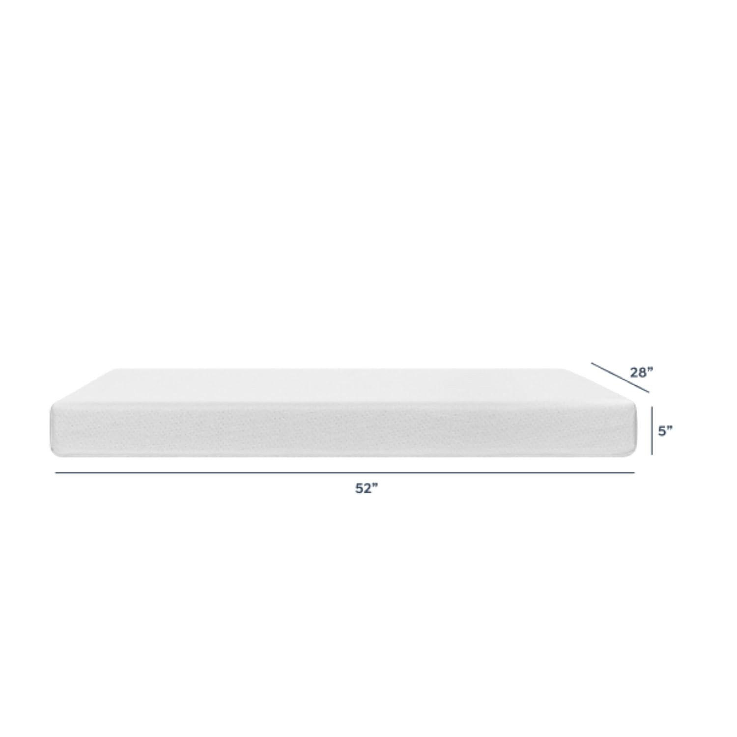 Comfort Crib Mattress, Firm Support, Lightweight, Removable Cover, Greenguard Go