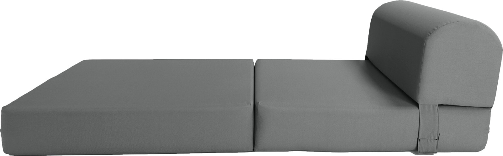 Portable Flip Sleeper Chair Folding Foam Beds, 1.8 Density Foam 6x24x70 Gray