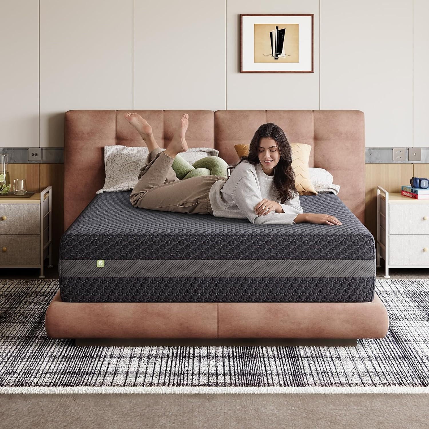 12″ King Gel Memory Foam Mattress – Ergonomic Comfort & Medium Firm Support