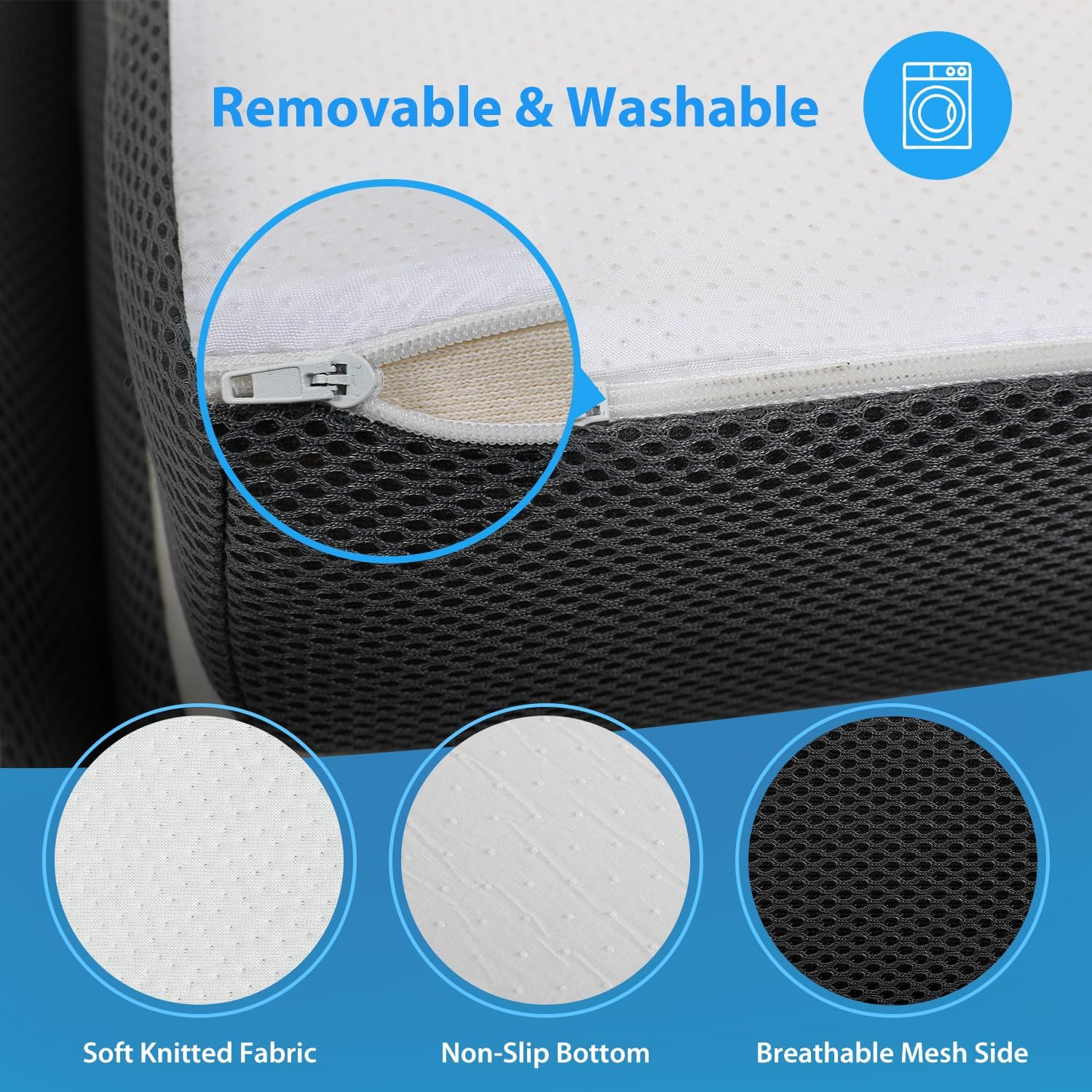 Colchon De Espuma Viscoelastica Plegable Individual Para Dormir En El Suelo Piso