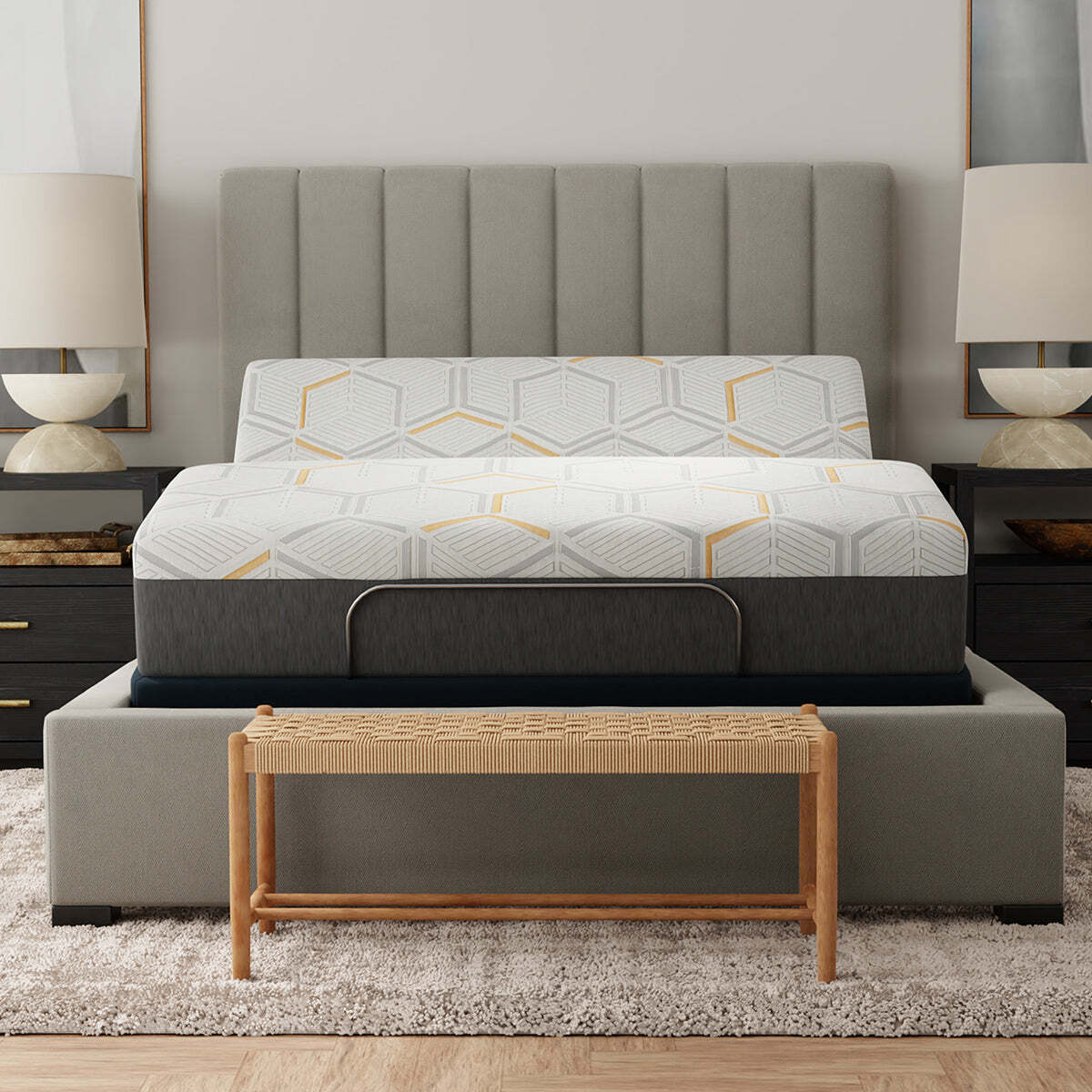 Bedplanet 12″ Copper Gel Infused Medium Firm Memory Foam Mattress