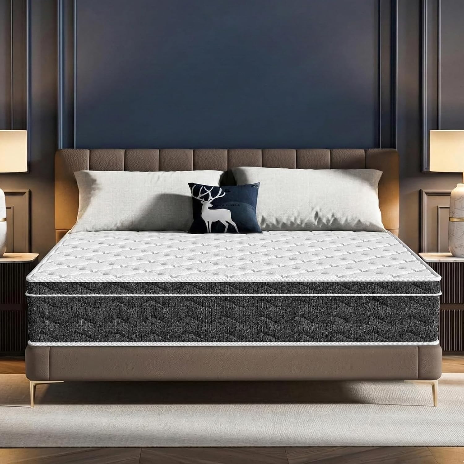 Modern 12″ Hybrid Mattress – Pressure Relief Cooling Gel Foam for Superior Sleep