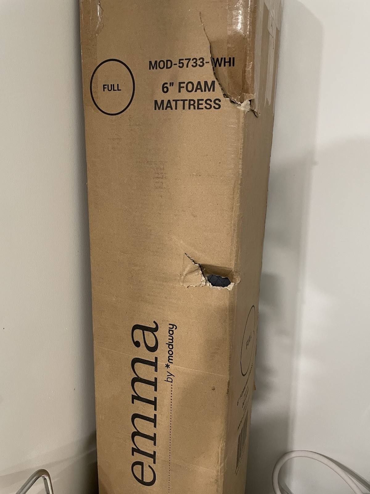 Emma by Modway 6″ full size memory foam mattress