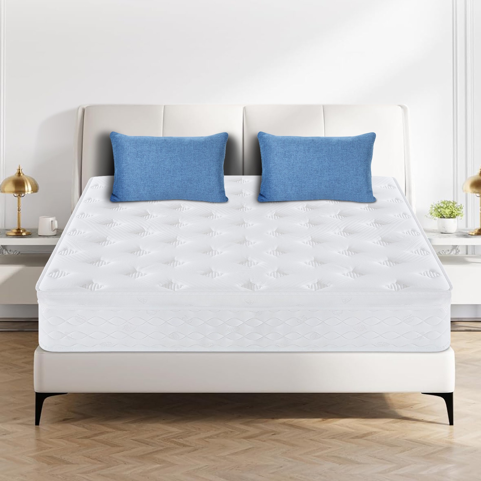 10″ 12″ Hybrid Mattress-Gel Memory Foam with Springs, Twin Full Queen King Size