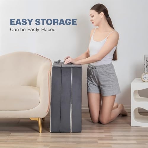 Folding Foam Mattress 4 Inches Foldable Floor Mattresses with King 4″