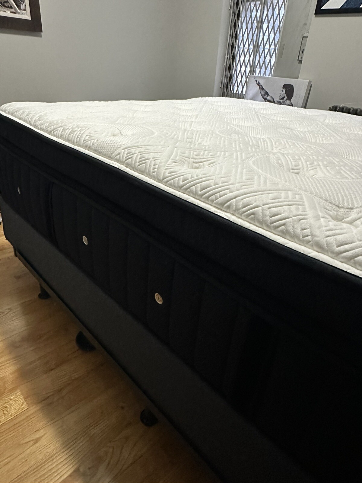 Stearns and Foster Lux Estate Cassatt Luxury Plush Pillow Top Queen + box spring