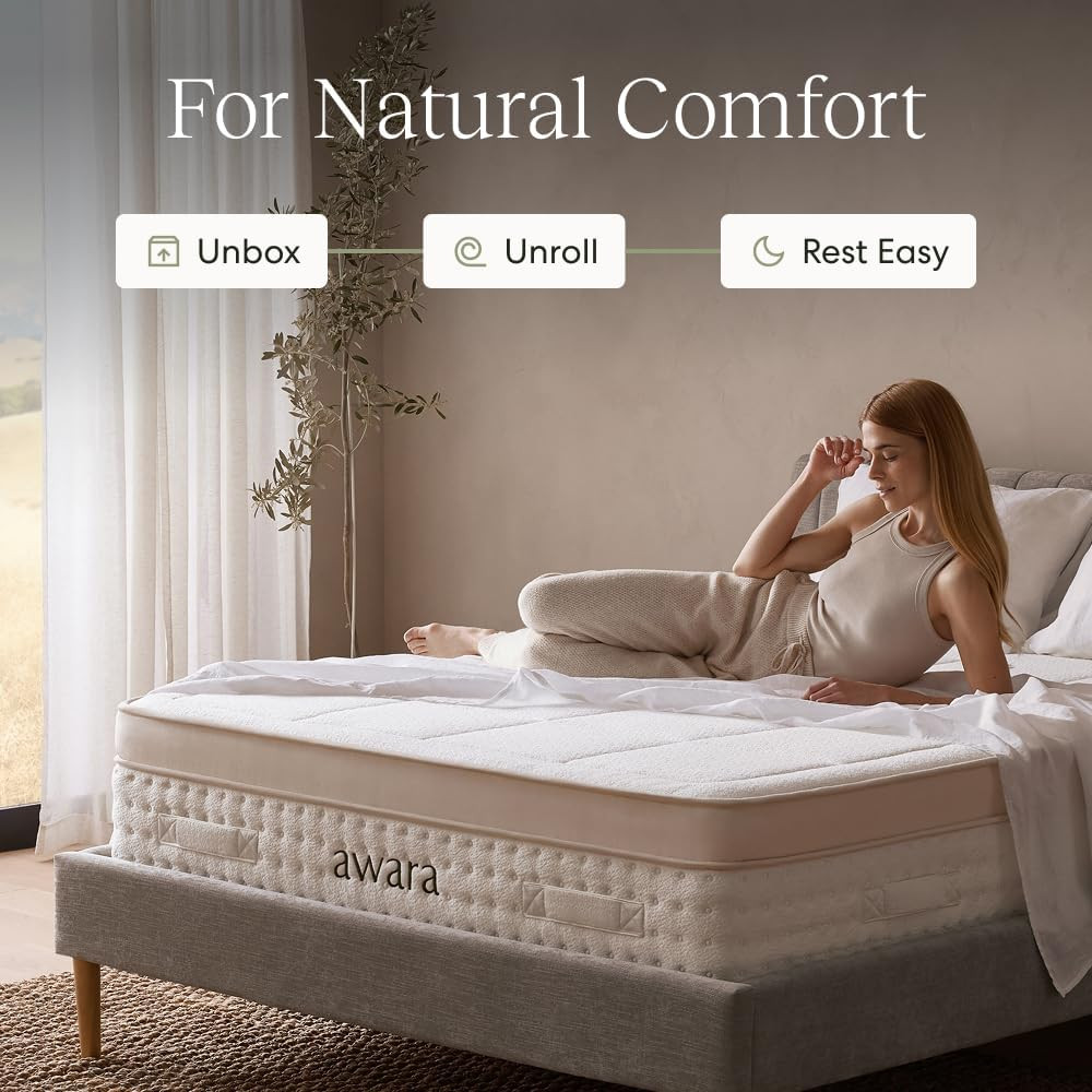 Luxury 12″ King Mattress – Organic Latex, Wool, 365-Night Trial, No Fiberglass