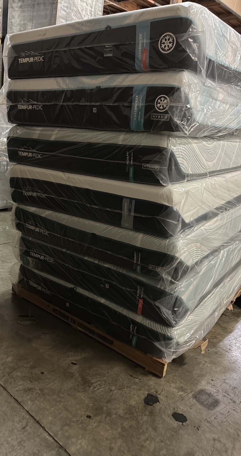 New California King TempurPedic ProAdapt 2.0 Medium Hybrid Mattress Sealed Bag