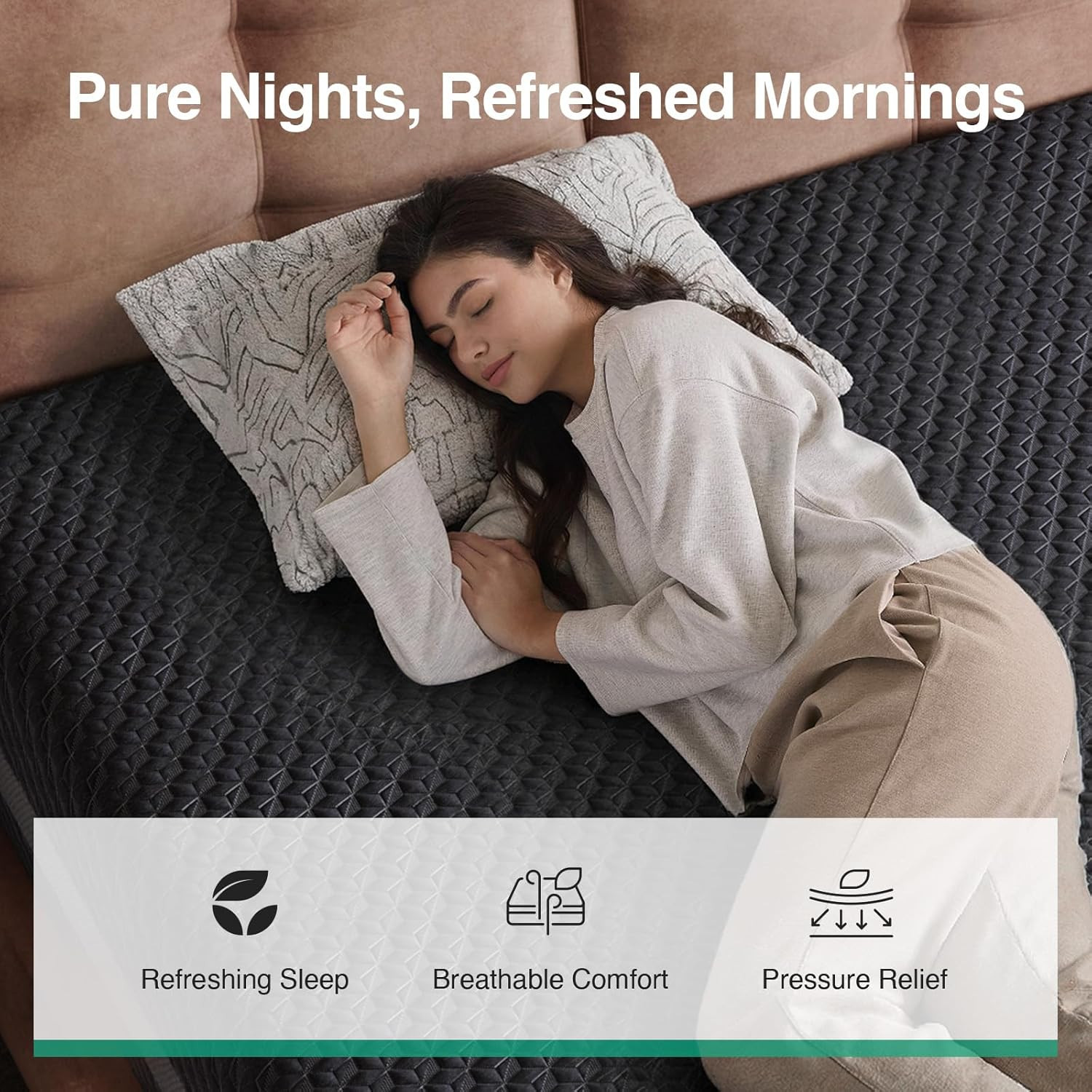 12″ King Gel Memory Foam Mattress – Ergonomic Comfort & Medium Firm Support