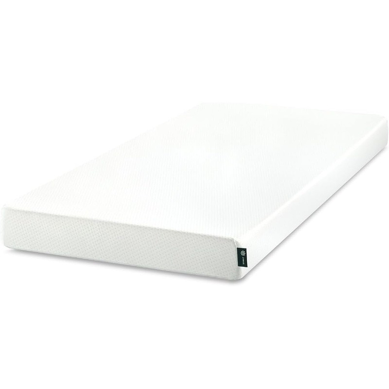 5 Inch Twin Green Tea Memory Foam Mattress Zoned Pressure Relief Breathable