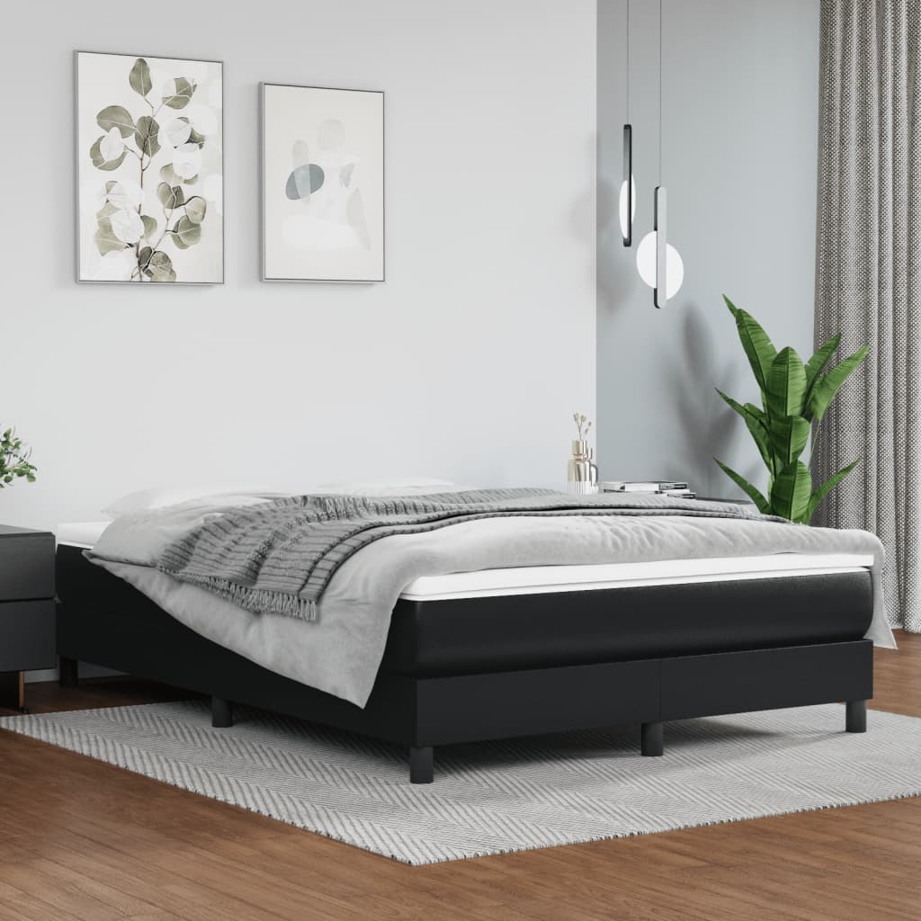Bed Frame Upholstered Mattress Foundation Bedroom Furniture Faux Leather vidaXL
