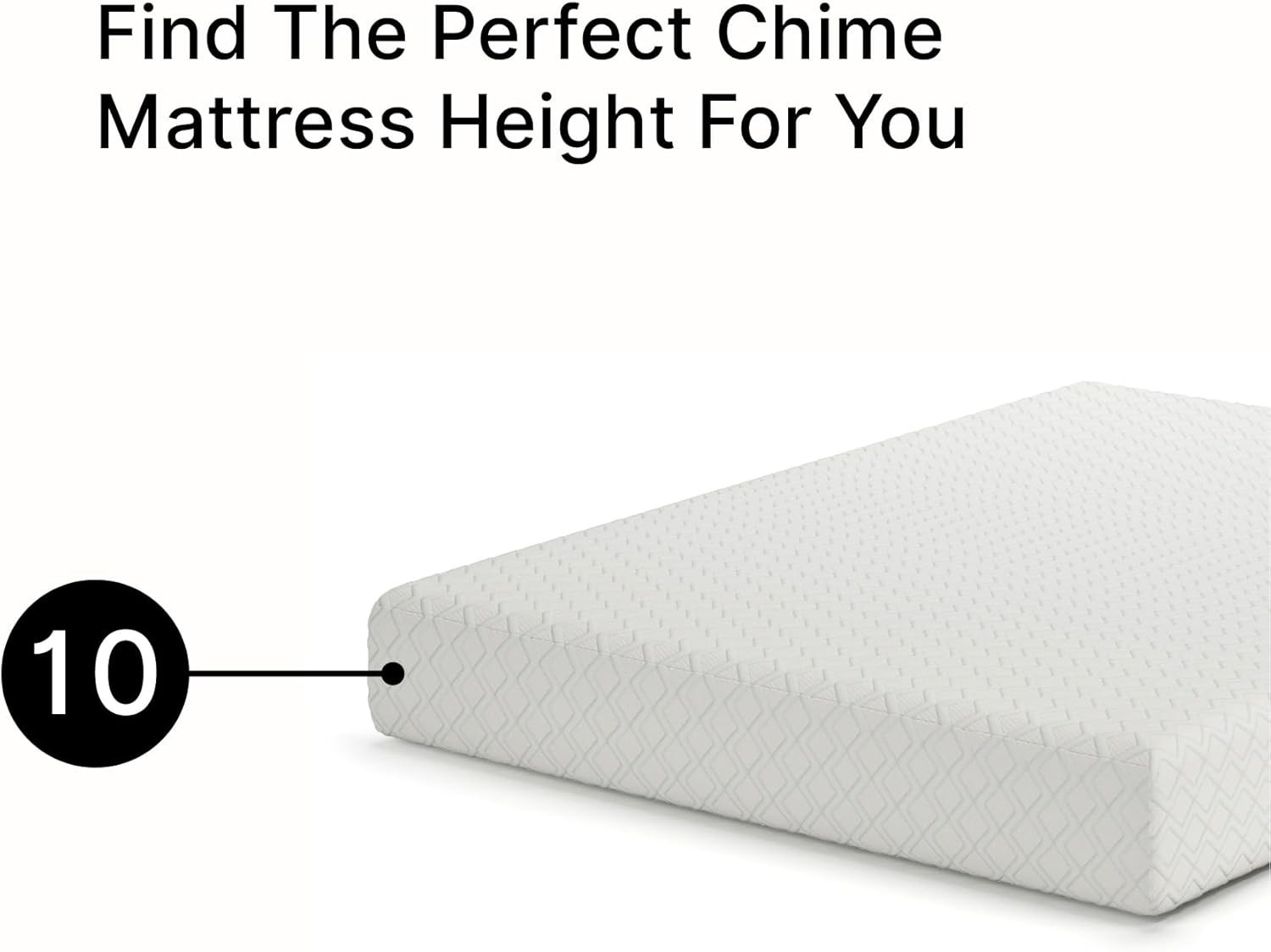 Fiberglass-Free Twin Mattress – 10” Gel Infused Memory Foam for Pressure Relief