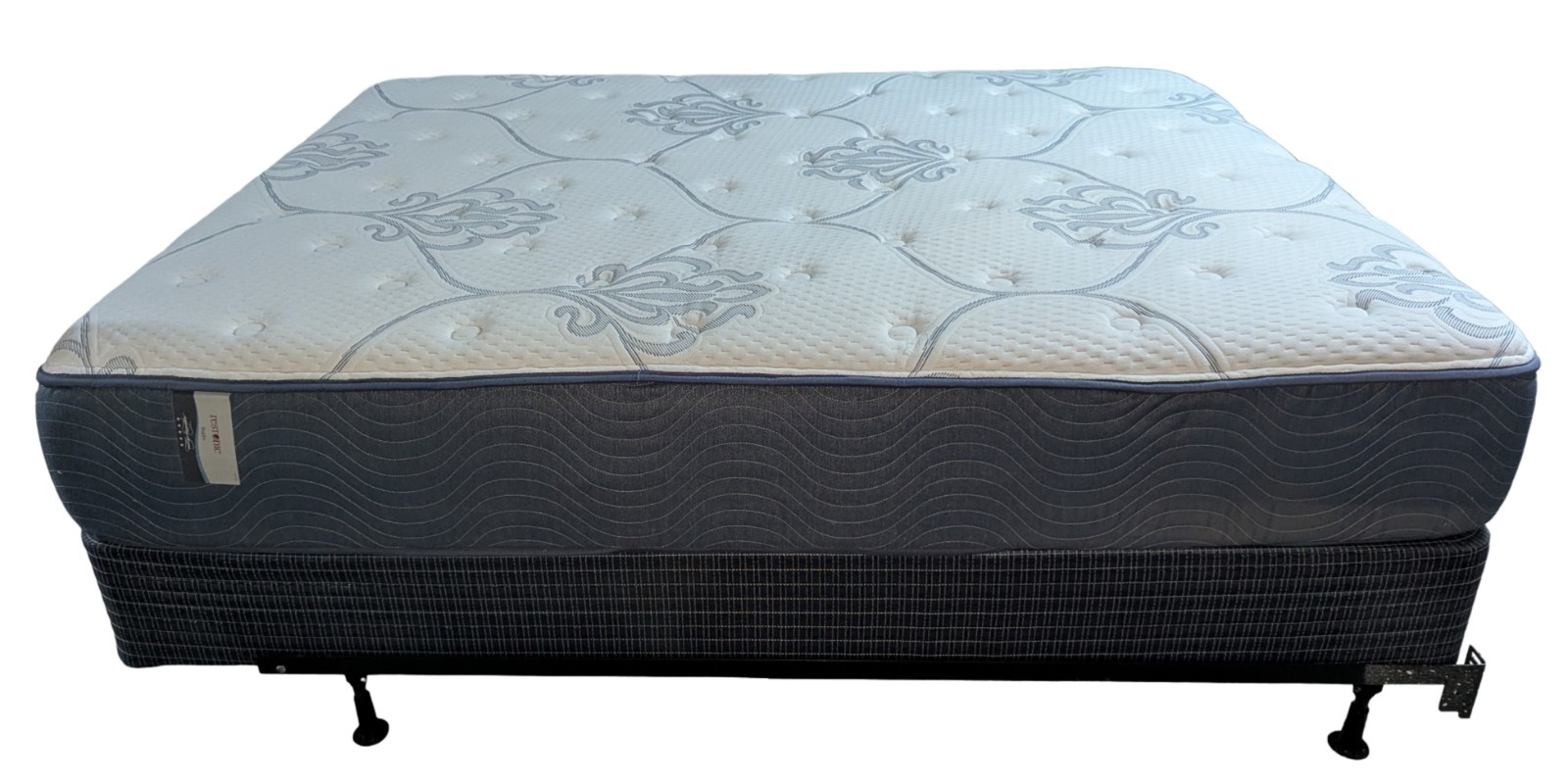 Restonic Luxury Queen Mattress – Never Used – Box Spring & Frame Included