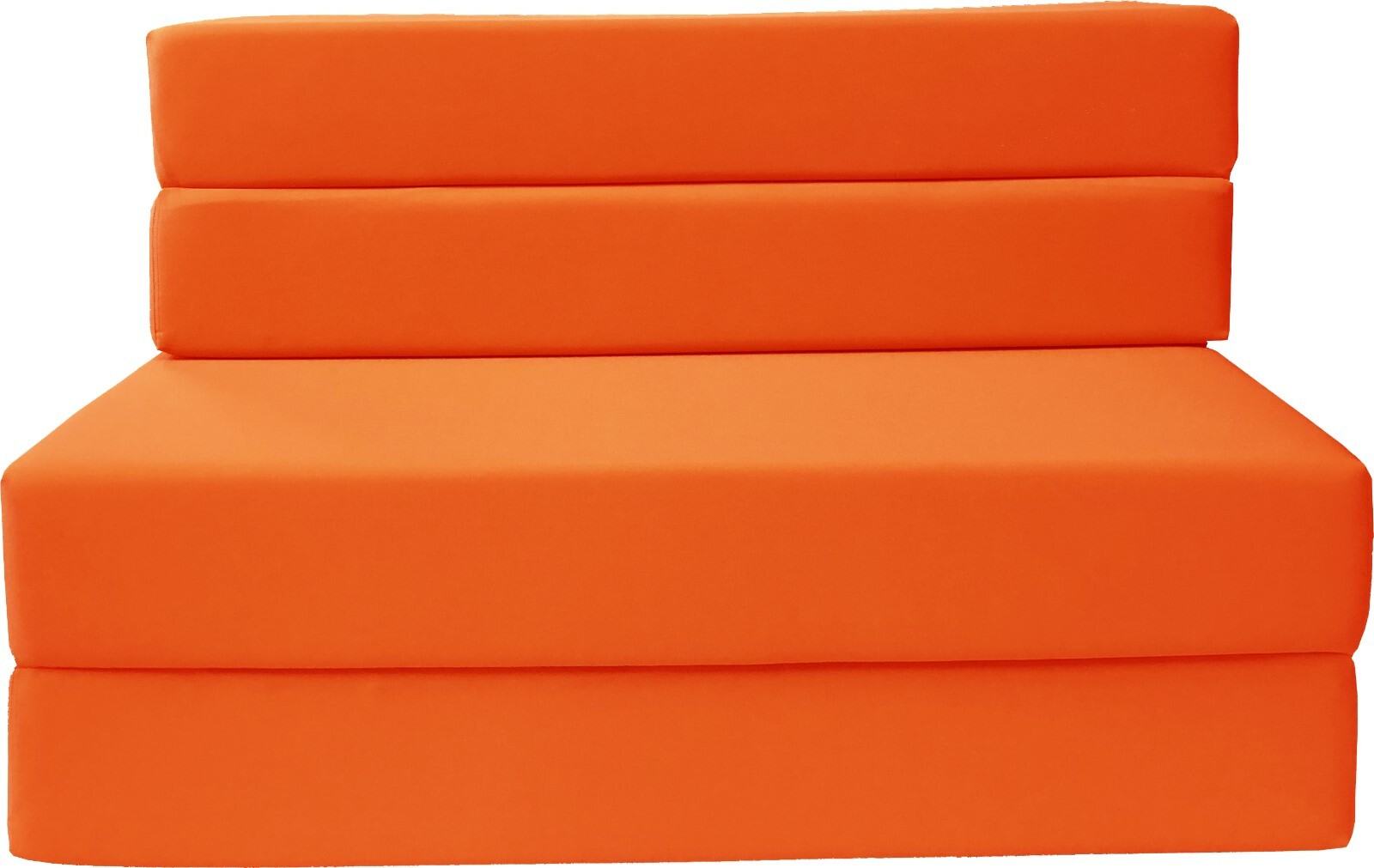 Full Size 4-Folding Foam Mattresses, Sofa Beds, Chairs, Couches 6x54x75 Orange