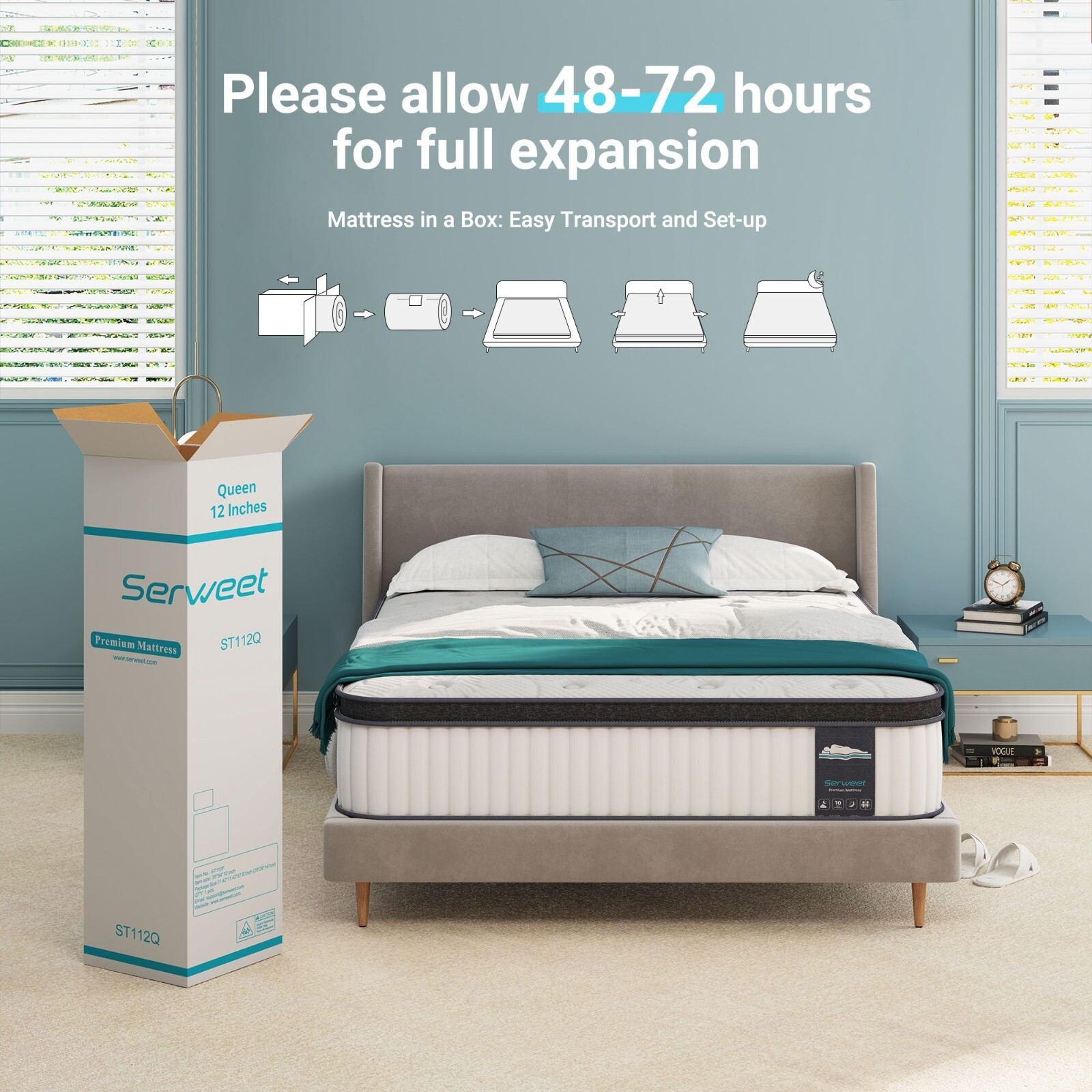 8″ 10″ 12″ 14″ Memory Foam Mattress Topper Twin Full Queen King Twin XL Size NEW