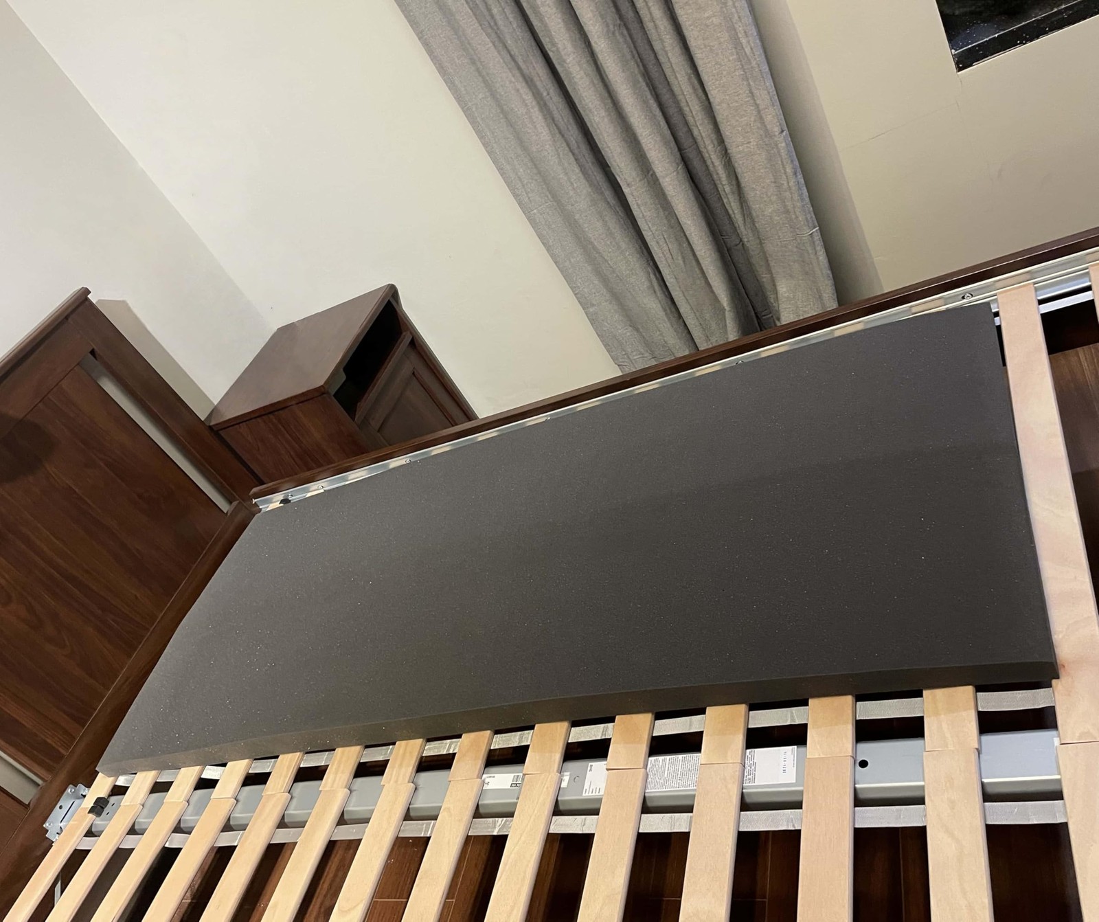 50D HighDensity Sponge Sagging Mattress Support – 2” Thick Black Bed Board fo…