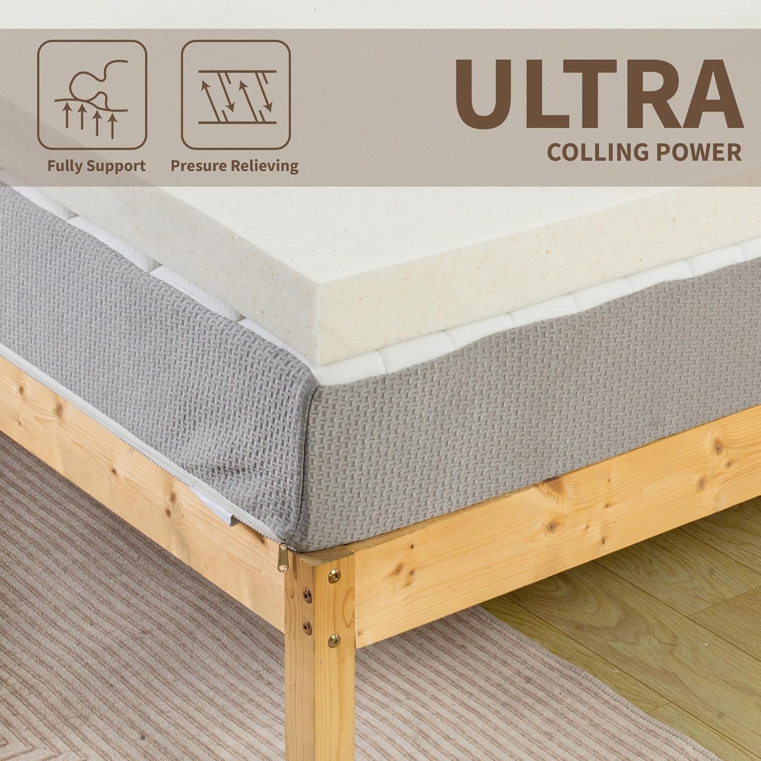 Memory Foam Mattress Cooling 1 Pack