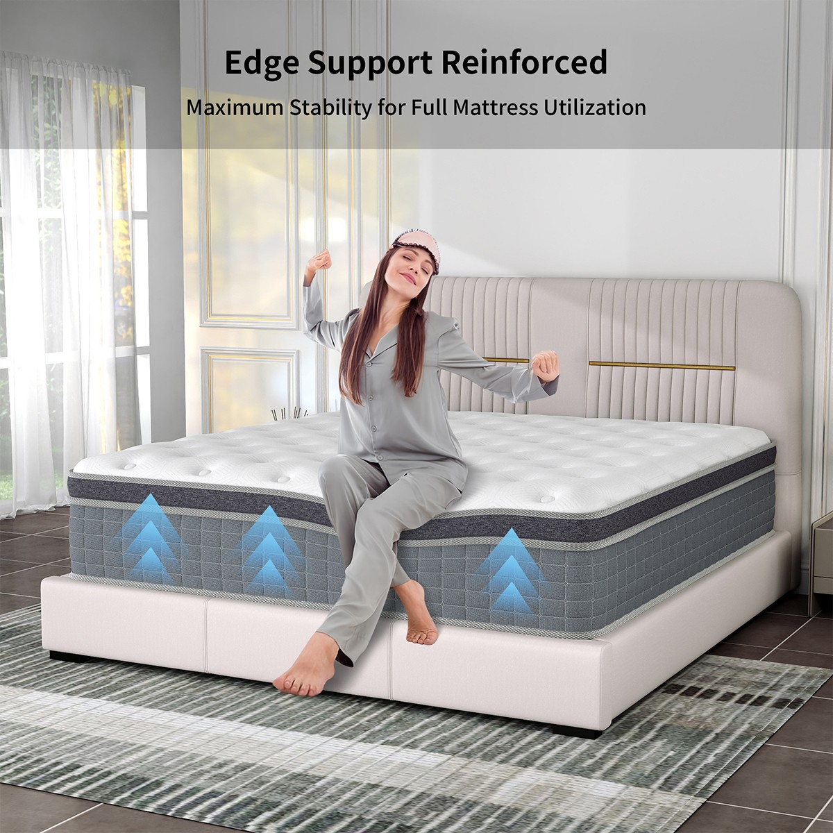 12/14 Inch Memory Foam Mattress Luxury Twin Full Queen King Hybrid Medium Firm