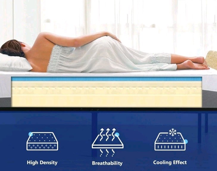 Olee Sleep Twin Mattress 10 Inch Gel Memory Foam Mattress Twin Size
