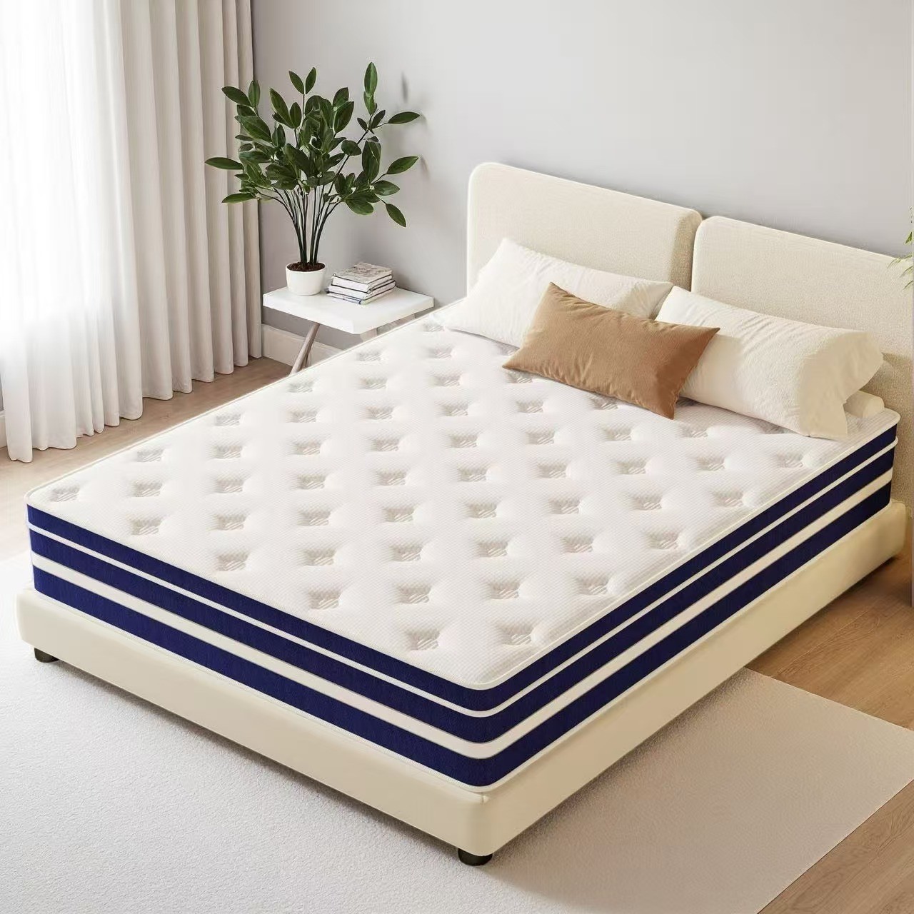 Brand New 14″ Gel Memory Foam Spring Hybrid Mattress Twin/Queen Bed In a Box