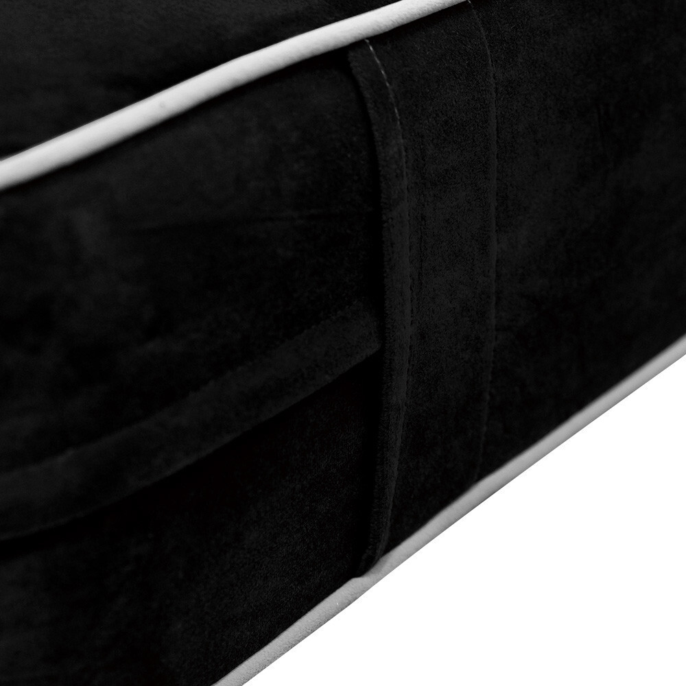 Contrast Pipe 8″ Twin-XL 80x39x8 Velvet Indoor Daybed Mattress COVER ONLY-AD374