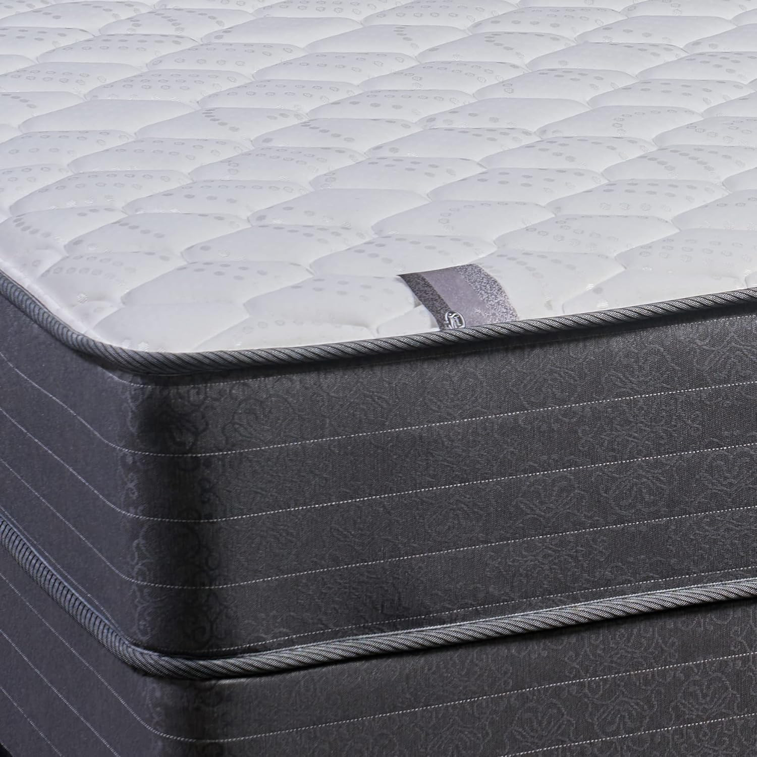 Full XL 10″ Plush Innerspring Mattress & 8″ Wood Box Spring Set
