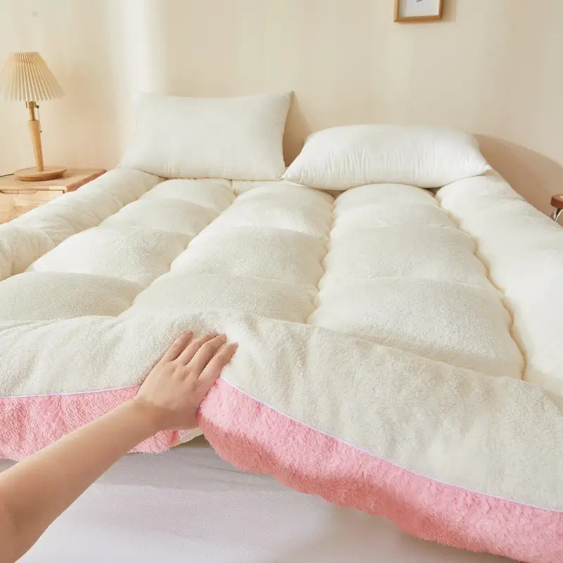 Cozy Sherpa Fleece Futon Mattress Pad – Multi-Use, Machine Washable, All-Season