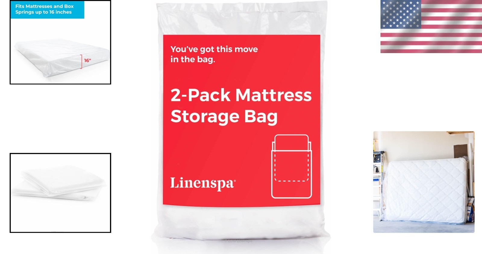 2 Pack King Size Mattress Bags – Waterproof Heavy-Duty Storage & Moving Solution