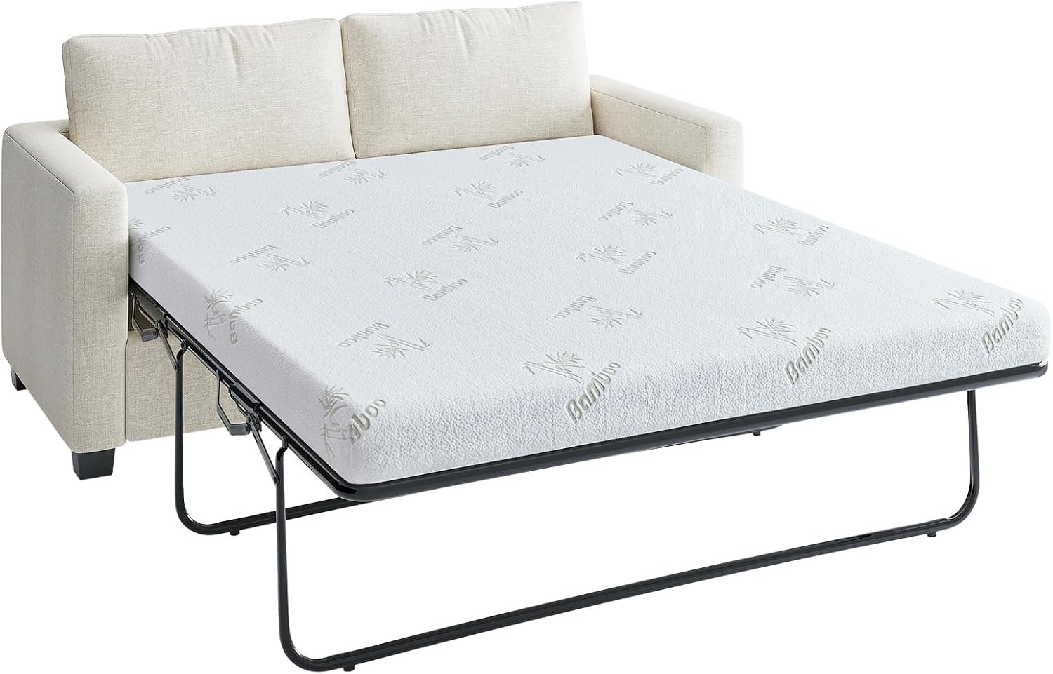 Queen Size 4.5″ Gel Memory Foam Sofa Bed Mattress with Soft Cover