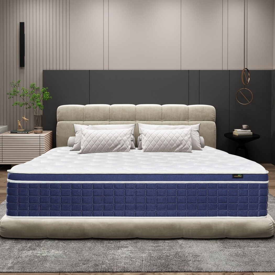 14/12 Inch Twin Full Queen King Mattress Hybrid Foam Pocket Coils Bed In a Box
