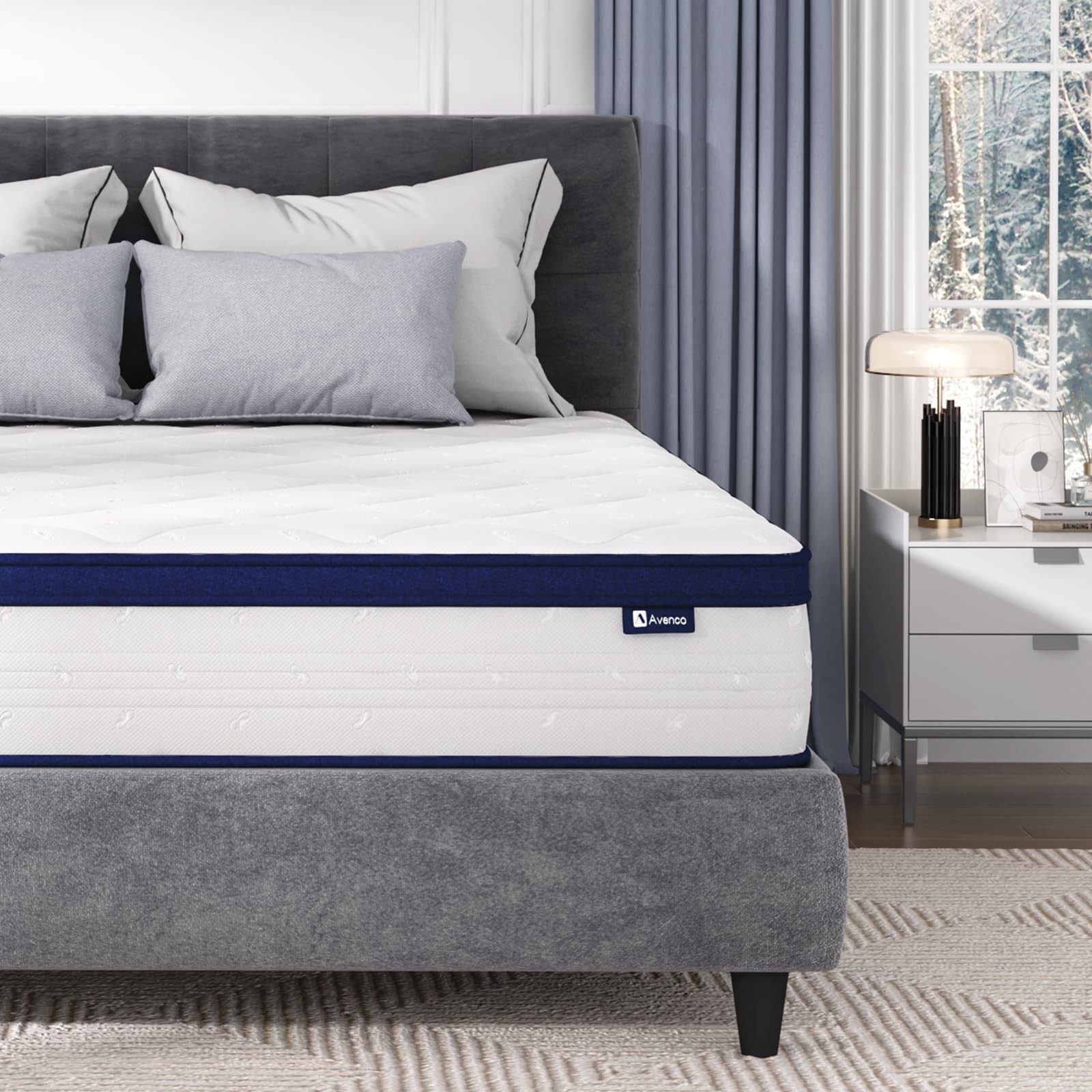 Twin Mattress, 10 Inch Hybrid Mattresses in a with Comfort Foam, Individually…