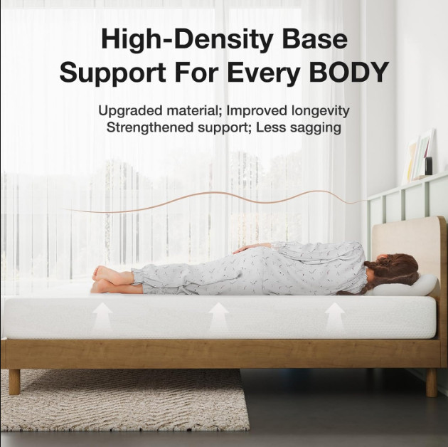 New 6-Inch Twin Gel Memory Foam Mattress – Cooling & Pressure Relief for Kids