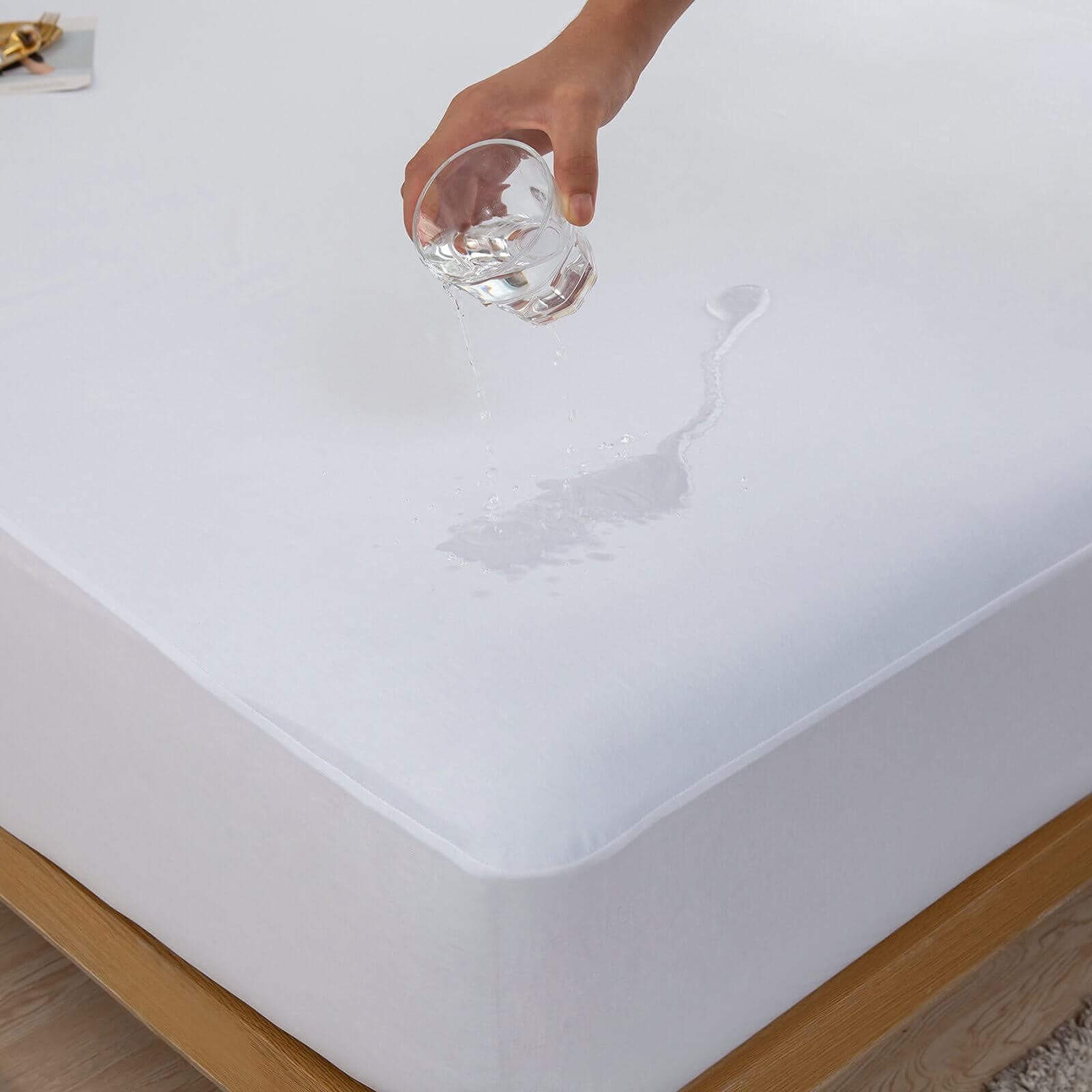 Cooling Twin XL Mattress Protector Waterproof Ultra Soft XL, White