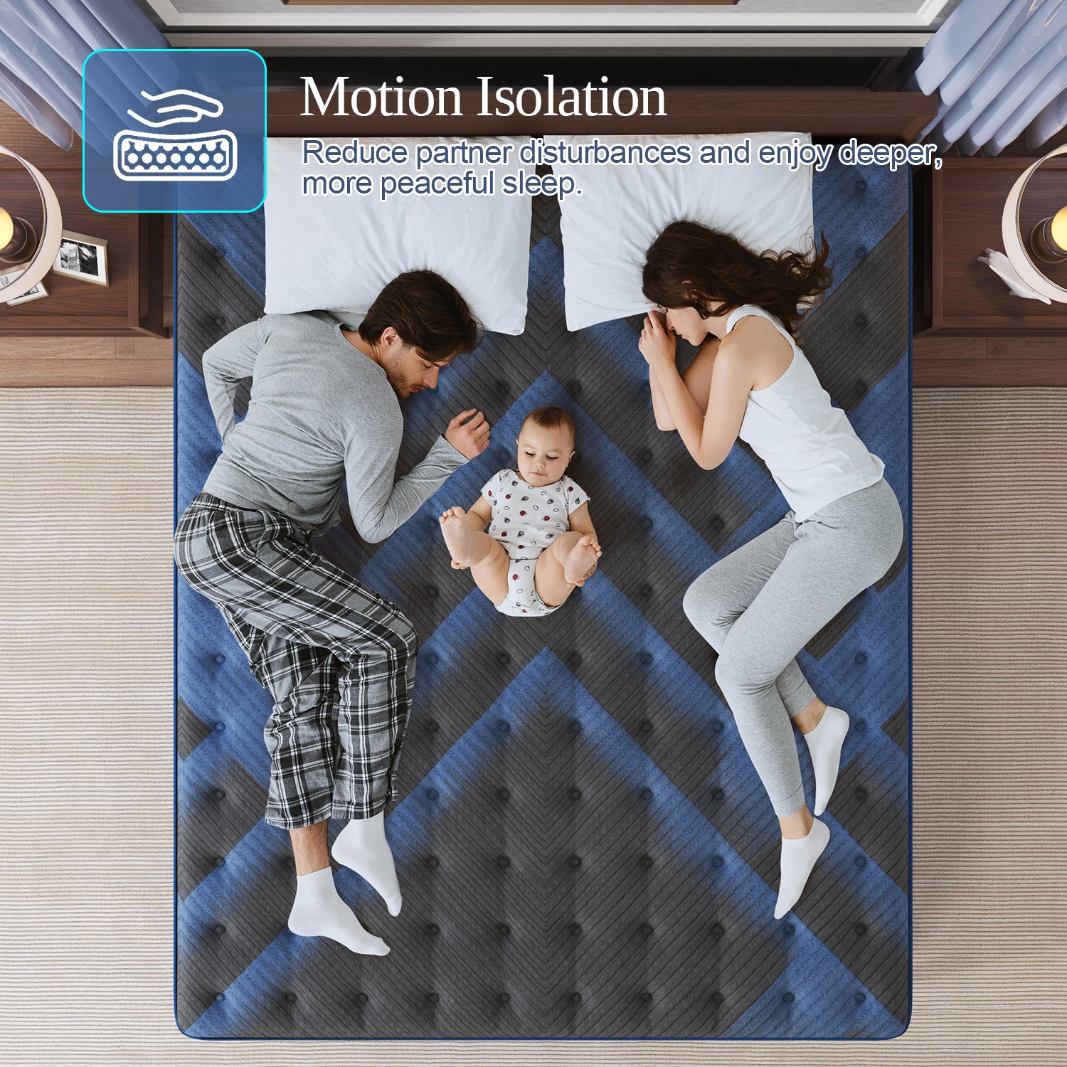 12″ 14″Twin Full Queen King Size Gel Memory Foam Spring Mattress In A Box
