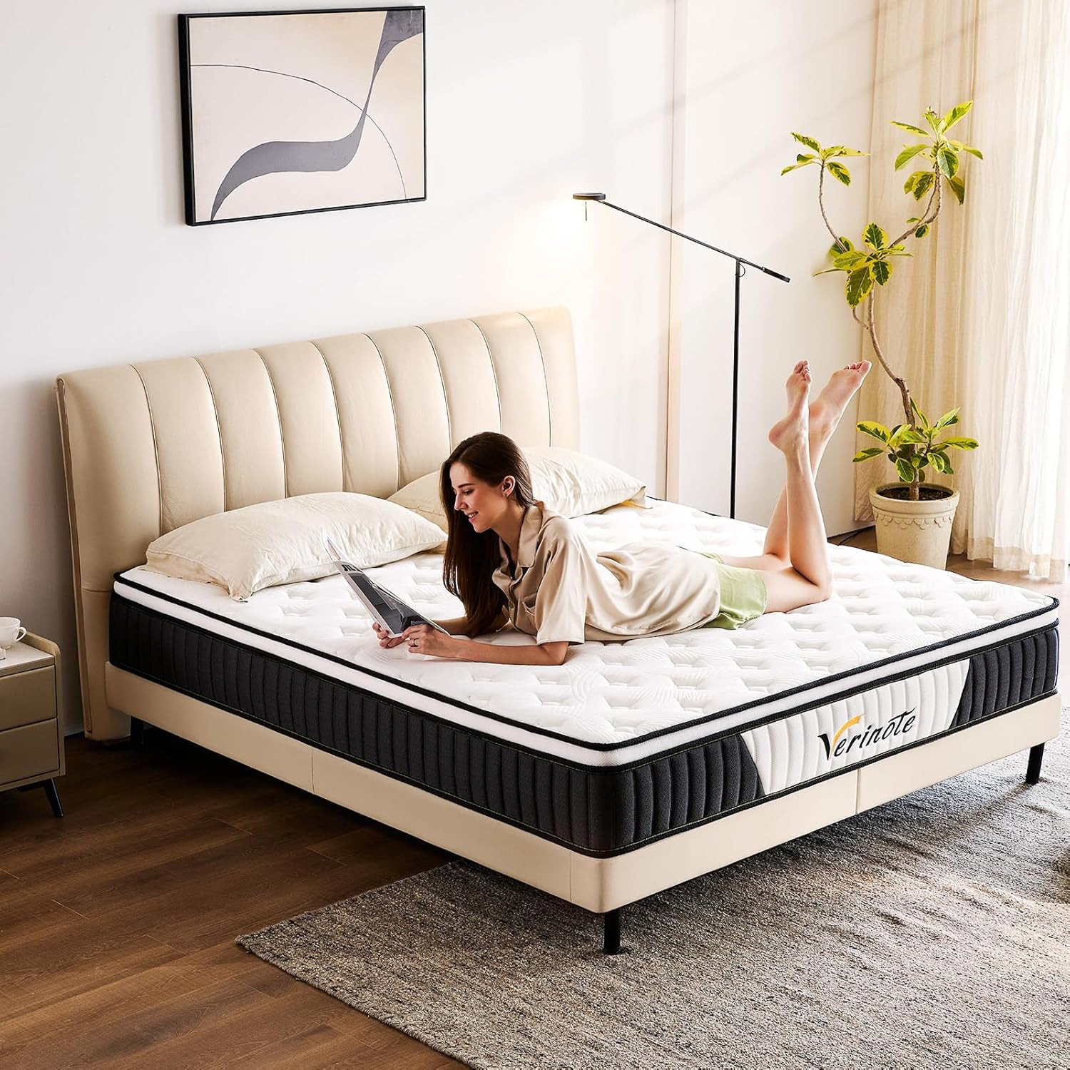 12″ King Hybrid Mattress – Medium Firm Foam & Pocket Springs, 500 Nights Trial