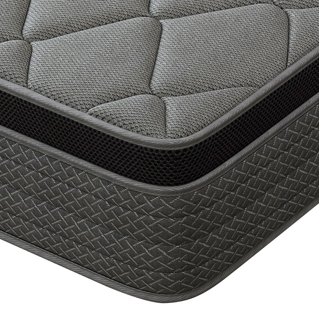 12″ Twin Full Queen King Hybrid Memory Foam Gel Mattresses Individual Coils FIrm