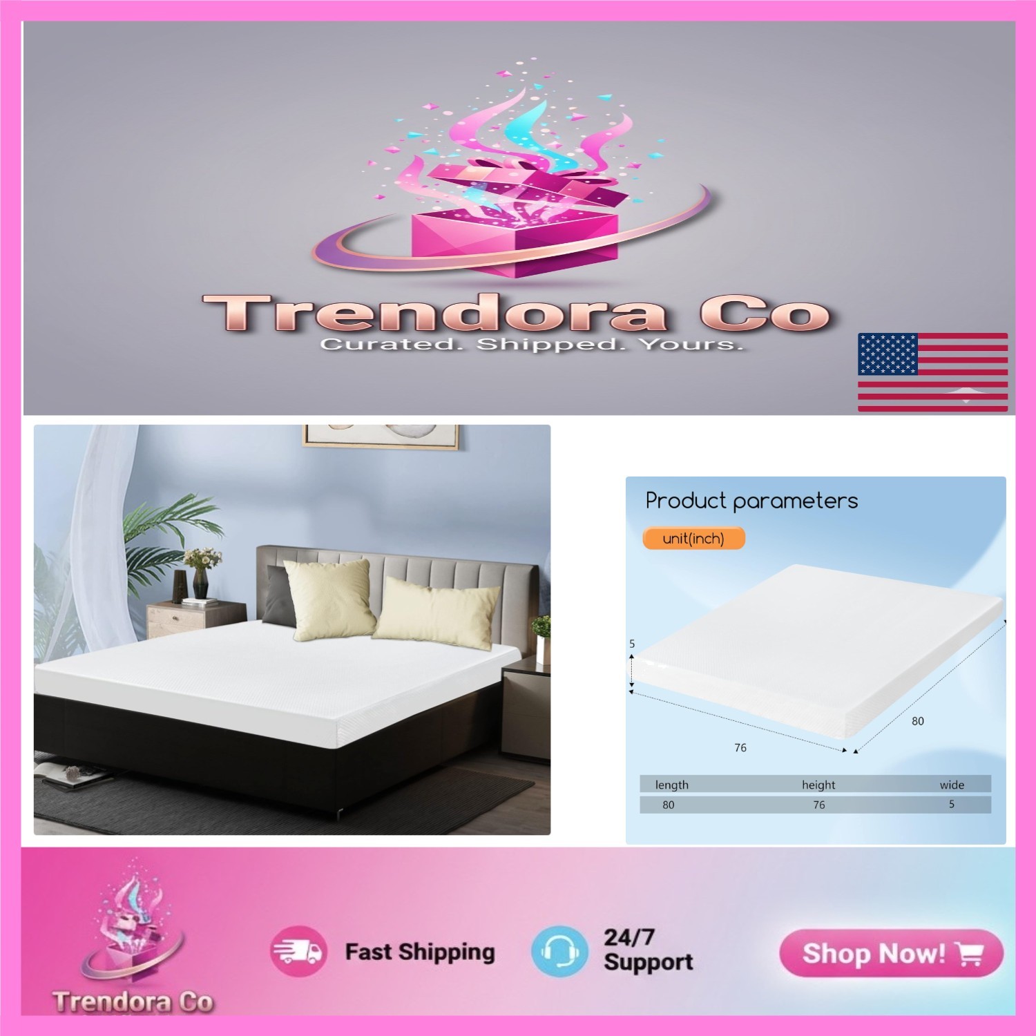Luxurious King 5-Inch Gel Memory Foam Mattress – Enhance Your Sleep Experience