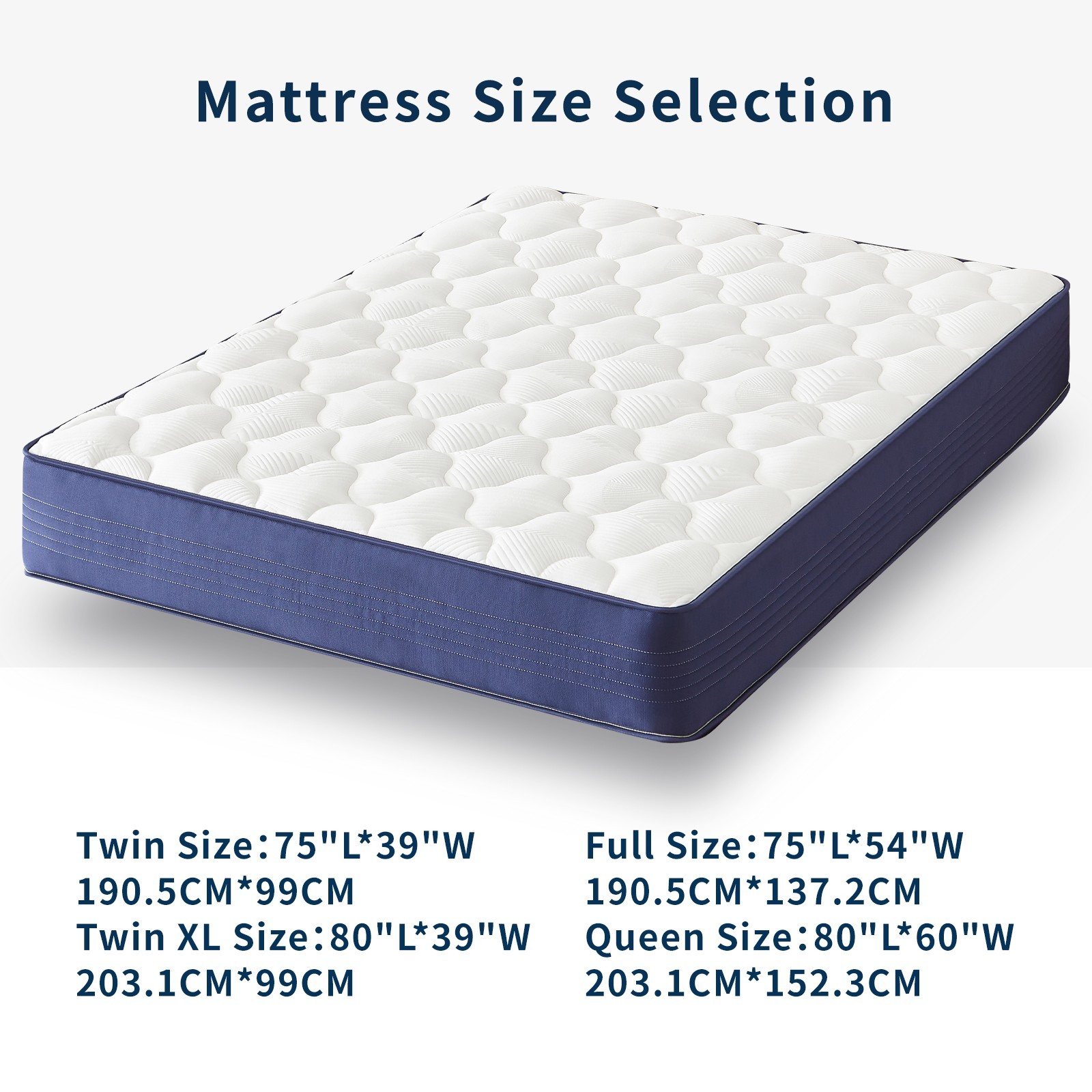 10″ 12″ Full Size Gel Memory Foam Hybrid Mattress in a Box with Pocket Springs