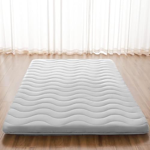 Foldable Japanese Futon Mattress – 3.5″ Thick Foam Sleeping Pad for Kids & Adult