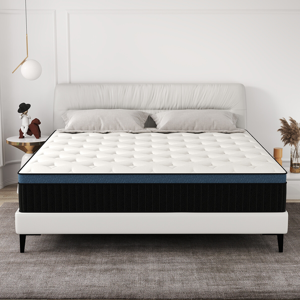 12″14″ Hybrid Mattress Memory Foam InnerSpring Twin Full Queen King Bed In a Box