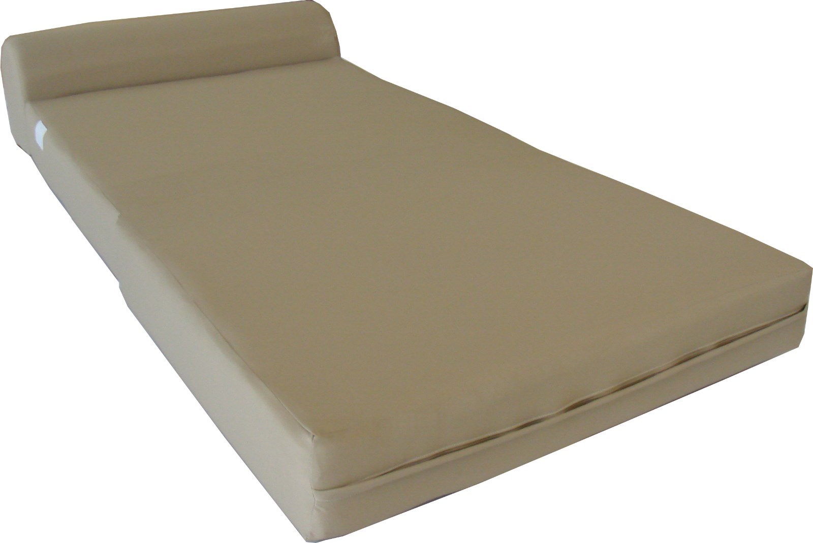 Twin 6x36x70 Flip Chair Folding Foam Beds, Foldable Sofa Bed, Tan